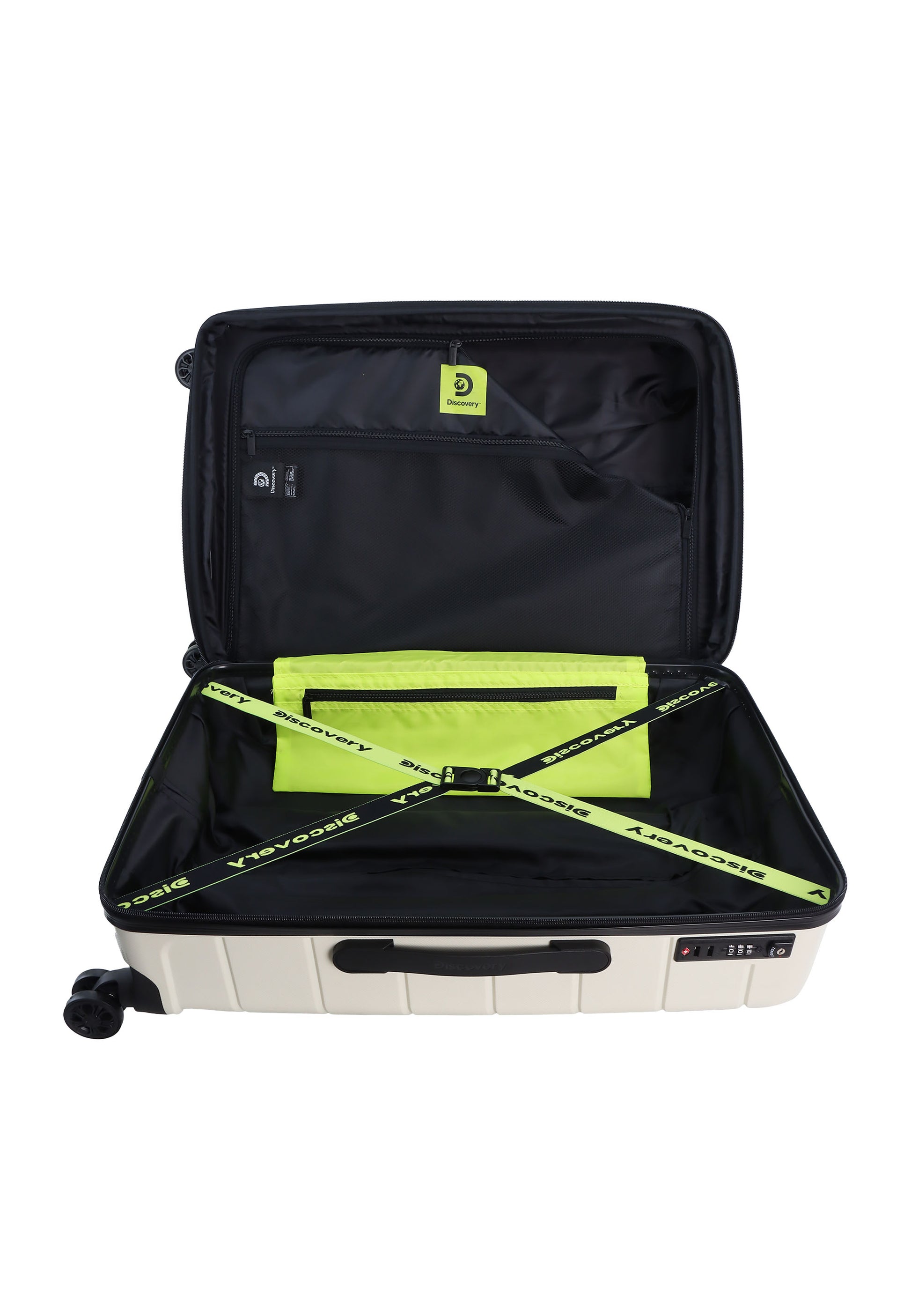 Discovery - Skyward Hartschalenkoffer / Trolley / Reisekoffer - 65 cm - (Medium) - Weiß