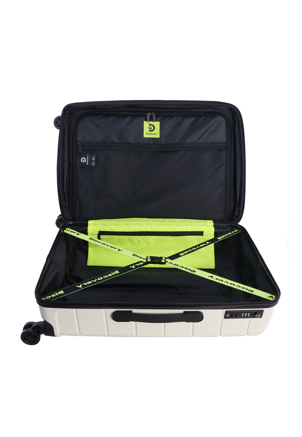 Discovery - Skyward Hartschalenkoffer / Trolley / Reisekoffer - 65 cm - (Medium) - Weiß