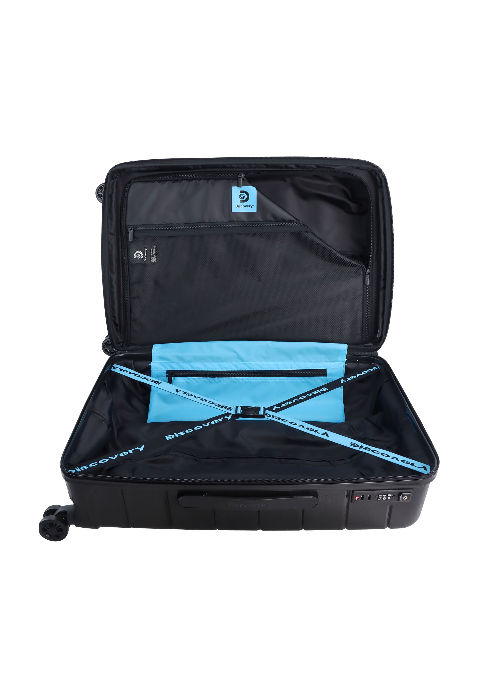 Discovery - Skyward Hartschalenkoffer / Trolley / Reisekoffer - 65 cm - (Medium) - Schwarz