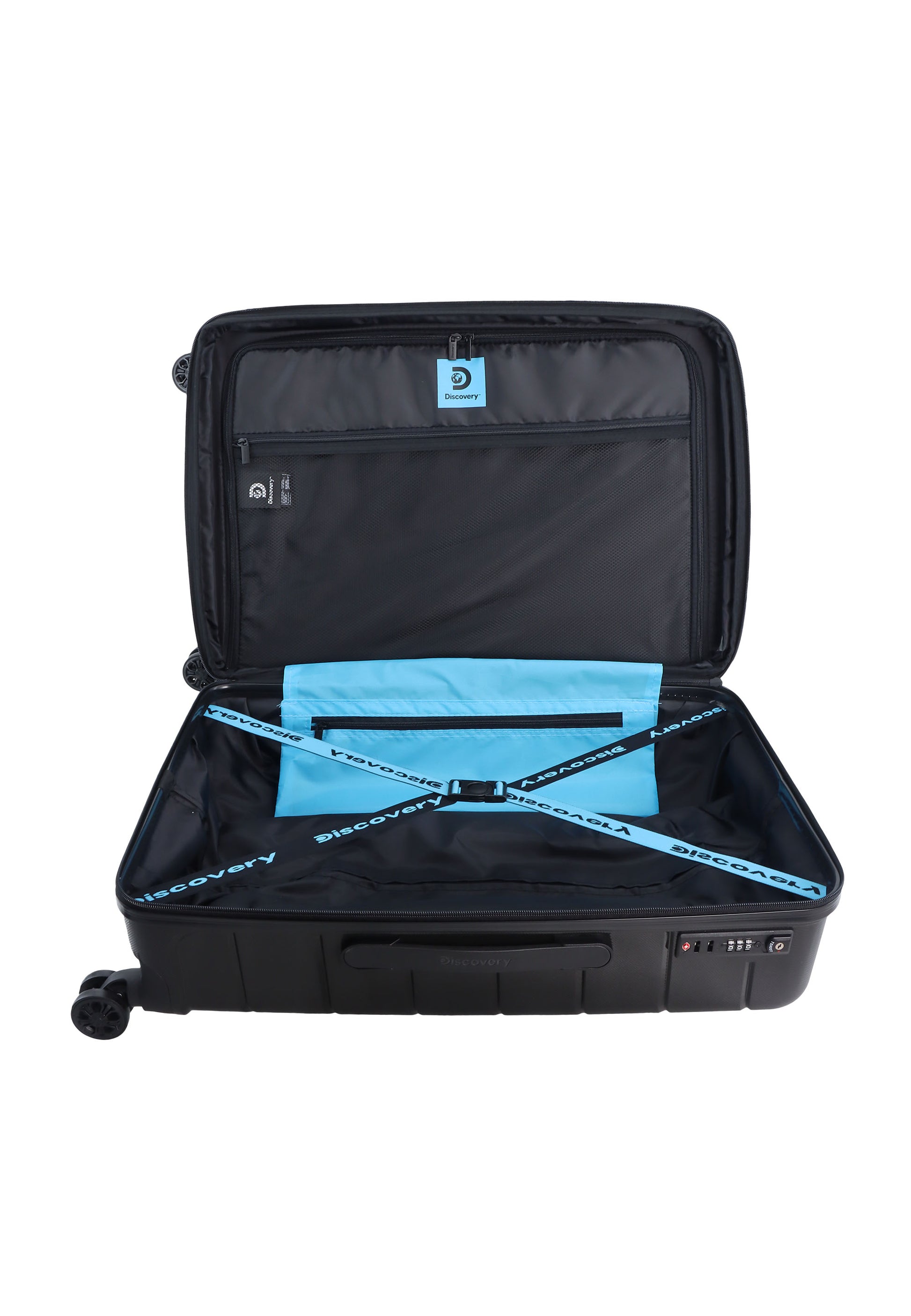 Discovery - Skyward Hartschalenkoffer / Trolley / Reisekoffer - 65 cm - (Medium) - Schwarz