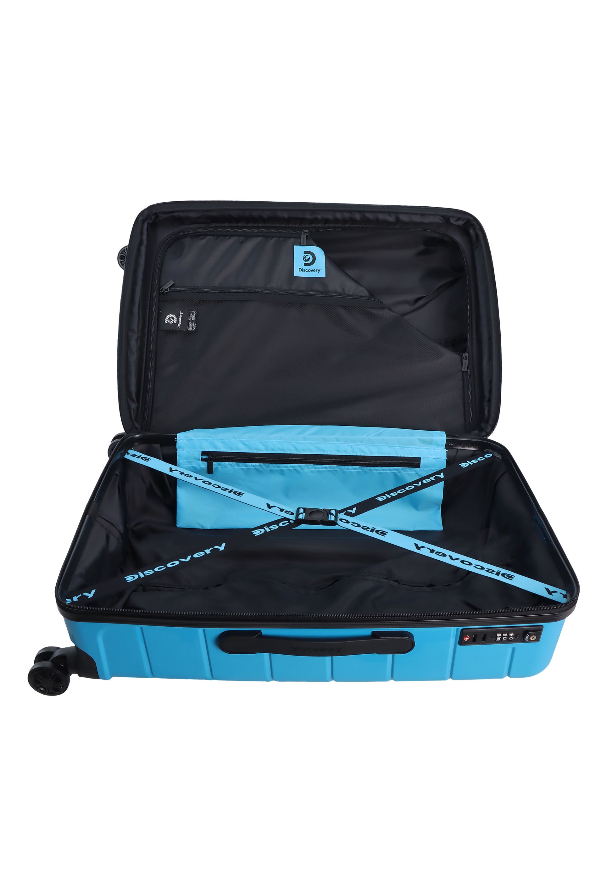 Discovery - Skyward Hartschalenkoffer / Trolley / Reisekoffer - 65 cm - (Medium) - Blau