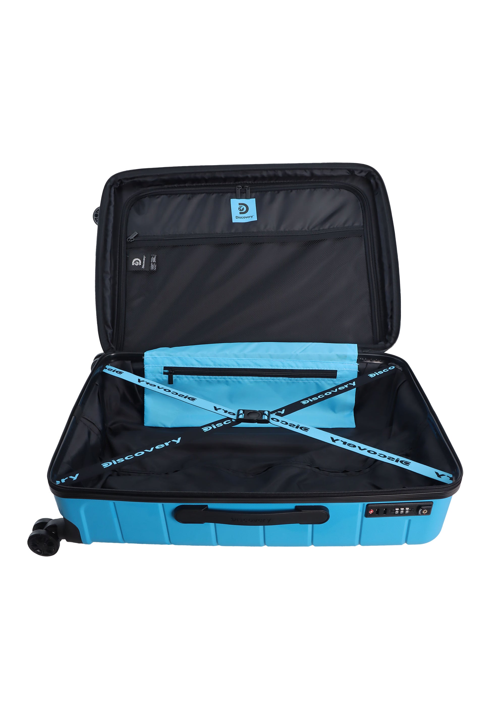 Discovery - Skyward Hartschalenkoffer / Trolley / Reisekoffer - 65 cm - (Medium) - Blau