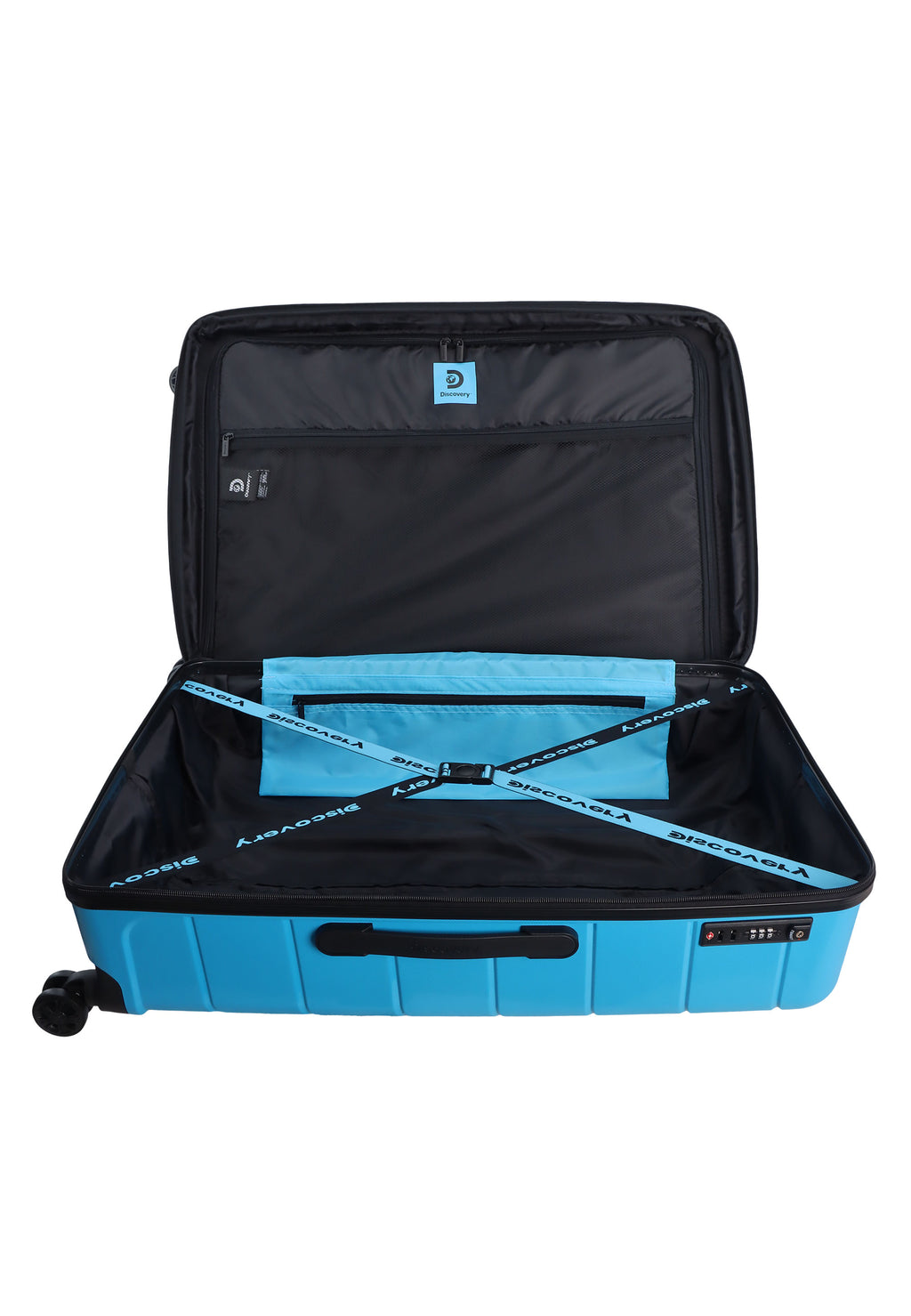 Discovery Skyward Hartschalen-Kofferset / Trolley-Set / Reisekofferset - (S/M/L) - Blau