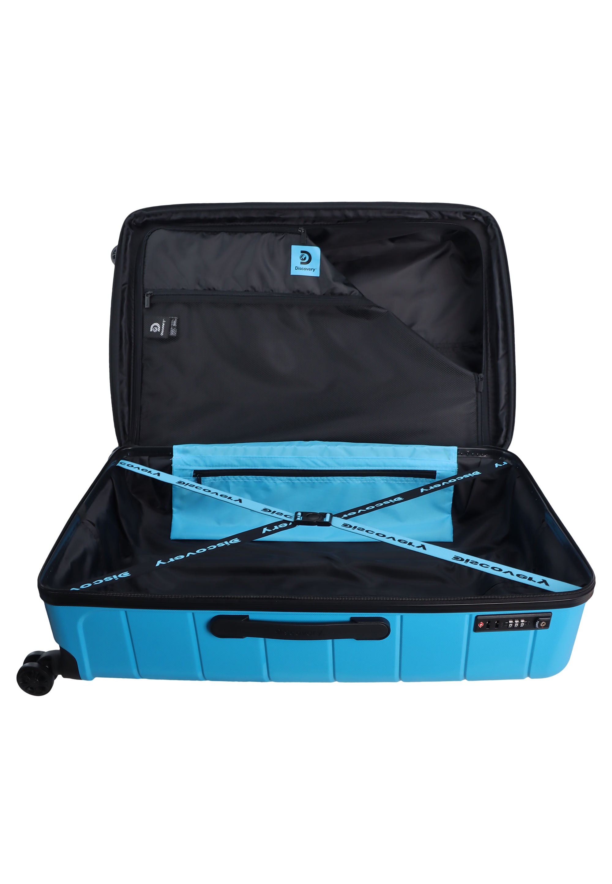 Discovery Skyward Hartschalen-Kofferset / Trolley-Set / Reisekofferset - (S/M/L) - Blau