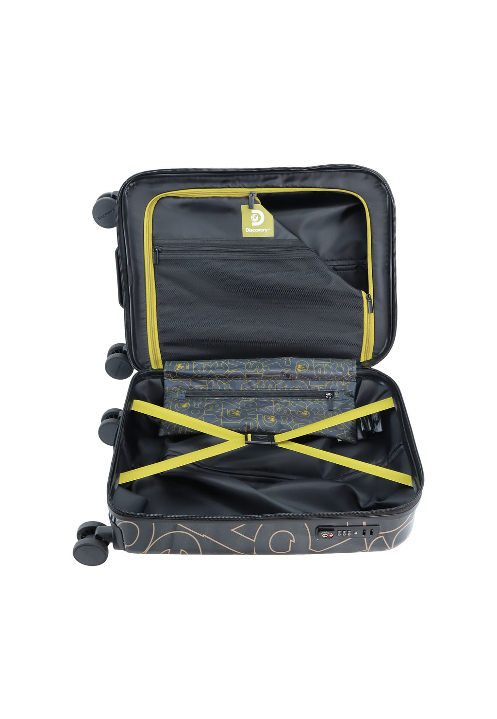 Discovery - Gold Handgepäck Hartschalenkoffer / Trolley / Reisekoffer - 55cm - (Small)