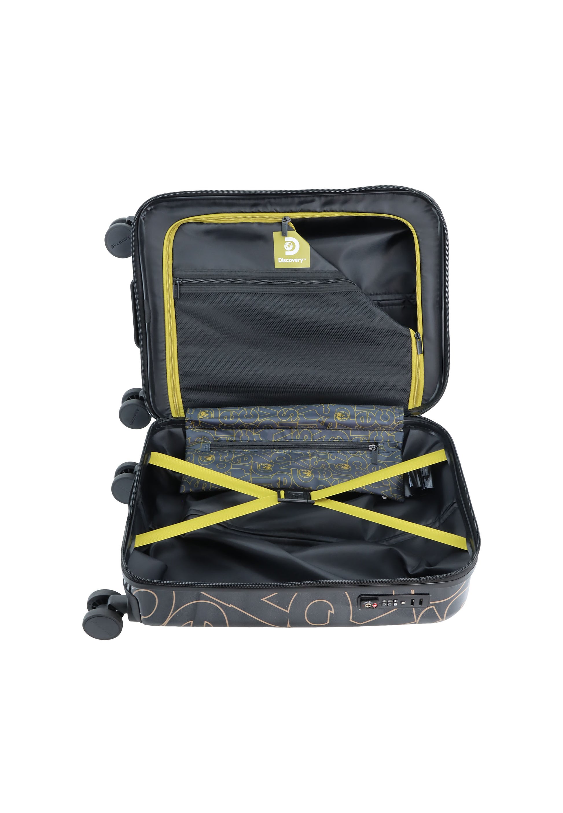 Discovery - Gold Handgepäck Hartschalenkoffer / Trolley / Reisekoffer - 55cm - (Small)