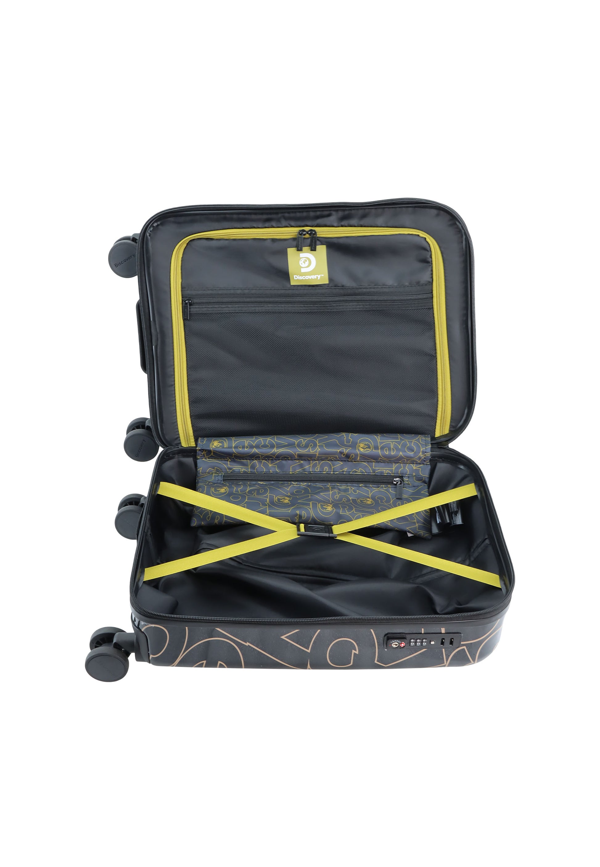 Discovery - Gold Handgepäck Hartschalenkoffer / Trolley / Reisekoffer - 55cm - (Small)