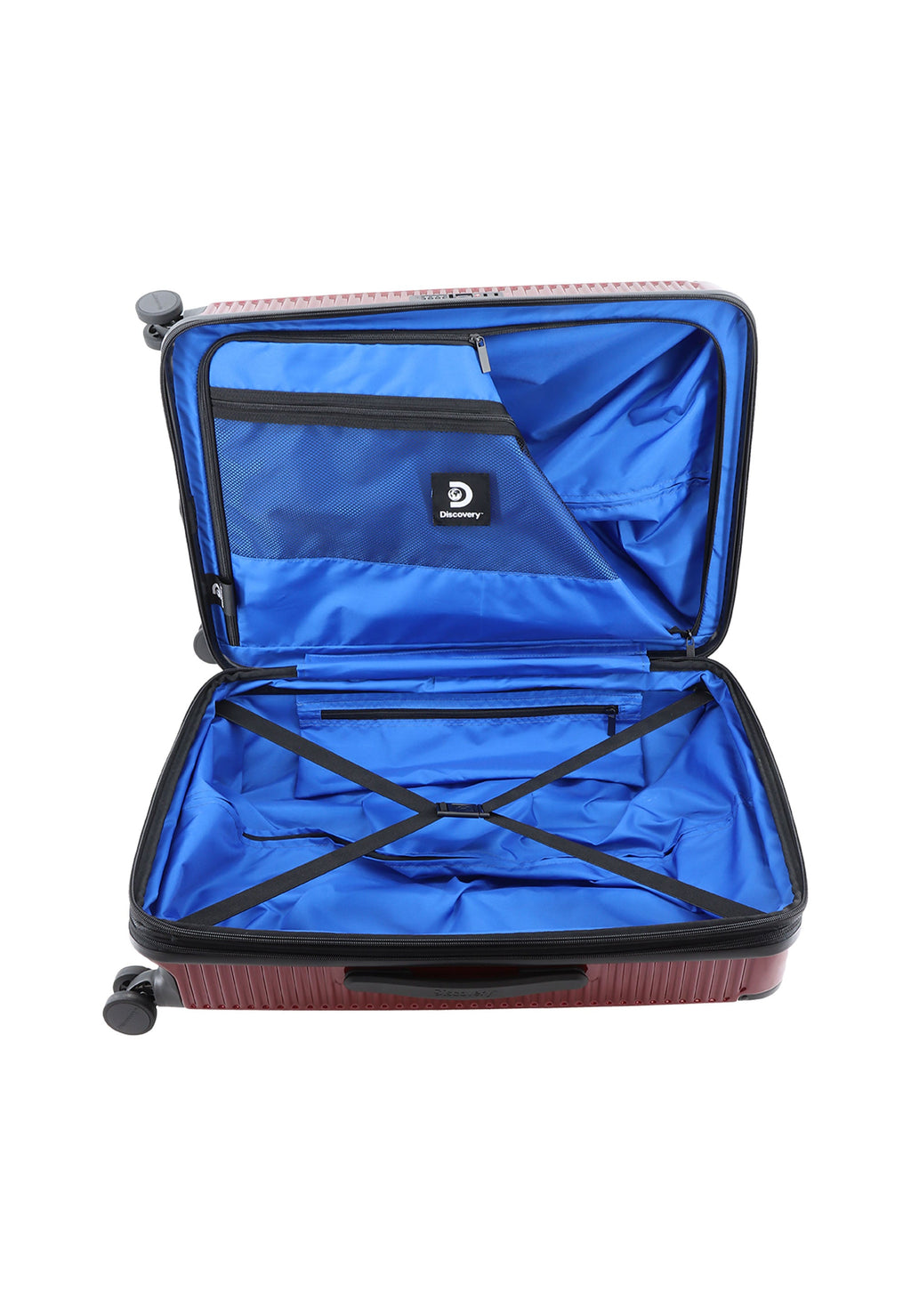Discovery Crossroad Hartschalenkoffer / Trolley / Reisekoffer Medium | Rot – Produktansicht 10