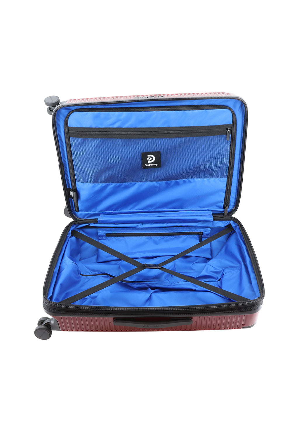 Discovery Crossroad Hartschalenkoffer / Trolley / Reisekoffer Medium | Rot – Produktansicht 9