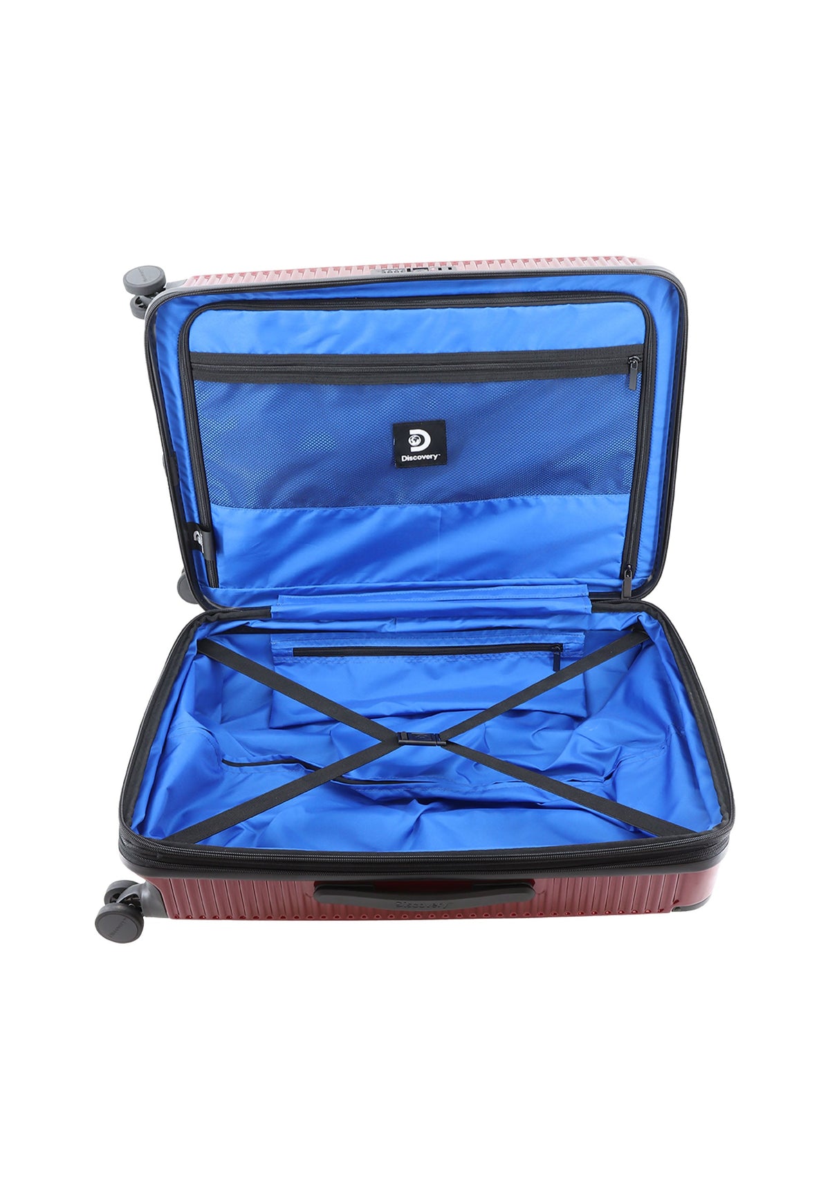 Discovery Crossroad Hartschalenkoffer / Trolley / Reisekoffer Medium | Rot – Produktansicht 9