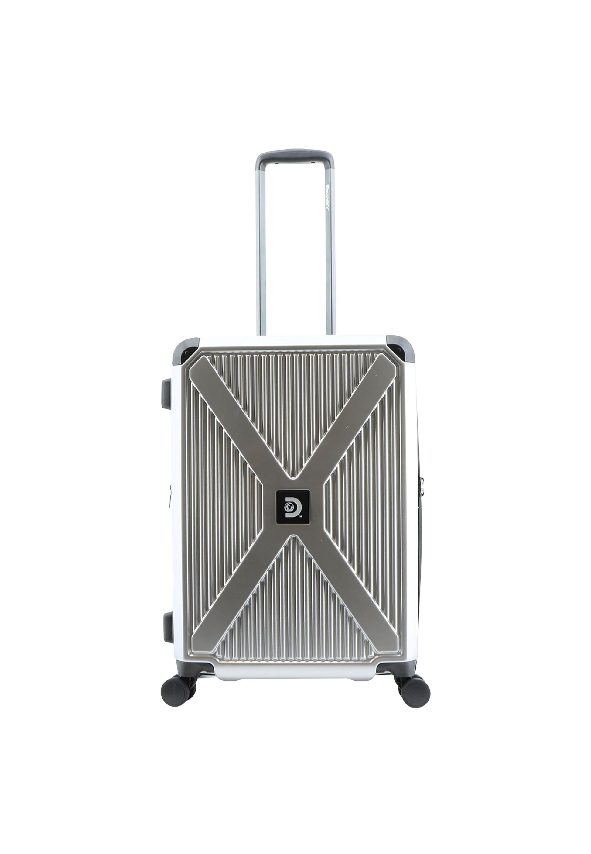 Discovery Crossroad Hartschalenkoffer / Trolley / Reisekoffer Silber