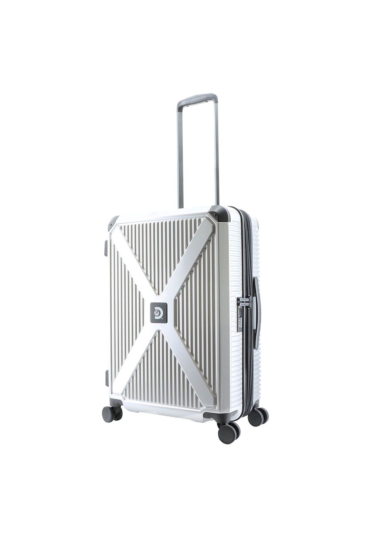 Discovery Crossroad Polycarbonat-Koffer / Reisekoffer Large - Silber - 132 Liter – Produktansicht 1