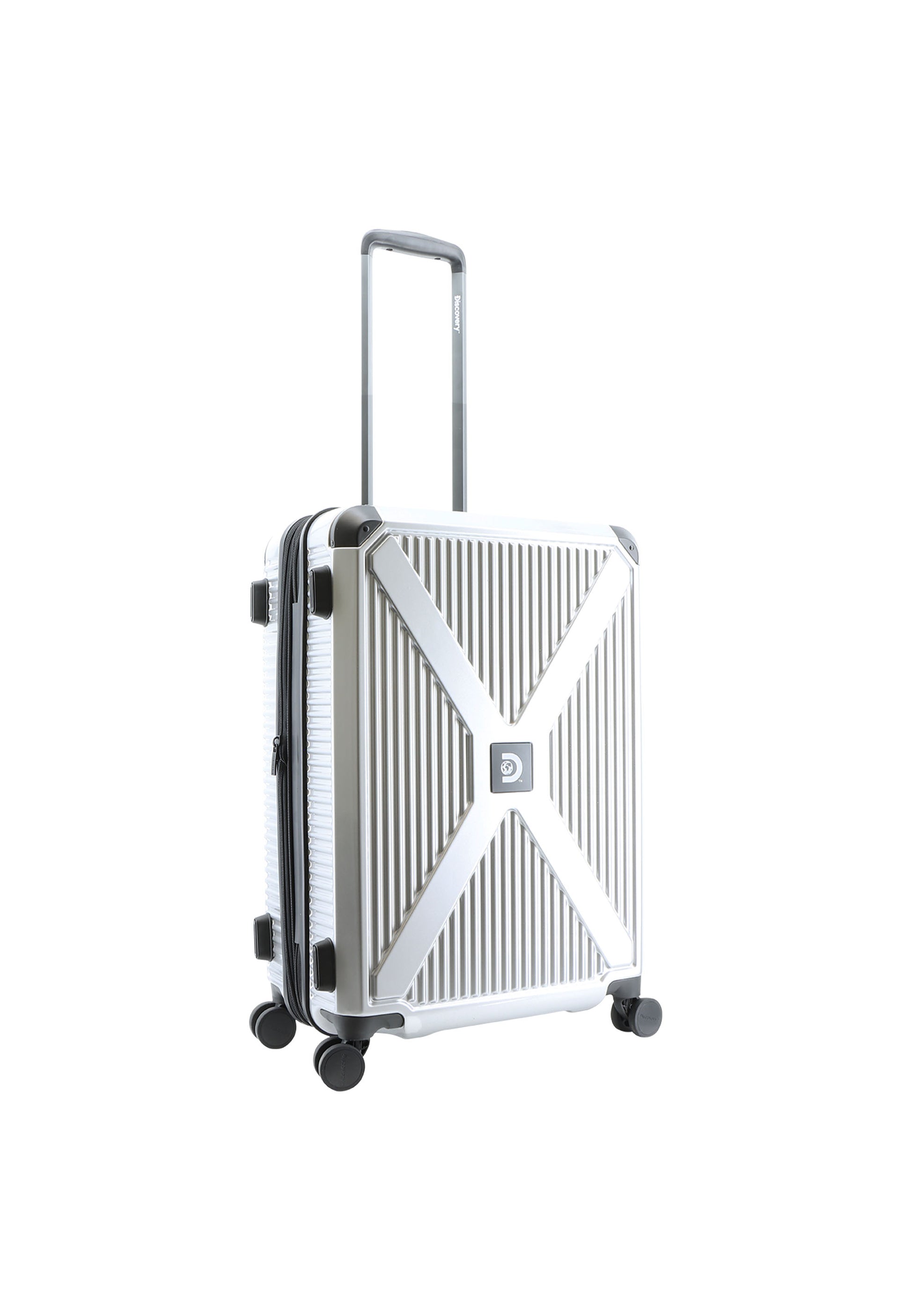 Discovery Crossroad Hartschalenkoffer / Trolley / Reisekoffer Silber