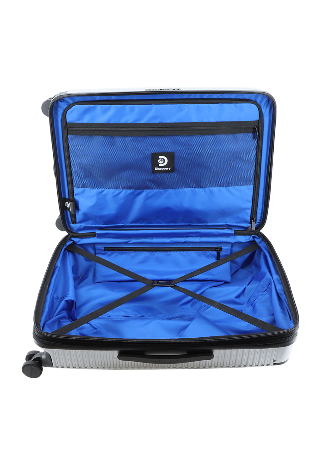 Discovery Crossroad Hartschalenkoffer / Trolley / Reisekoffer Silber