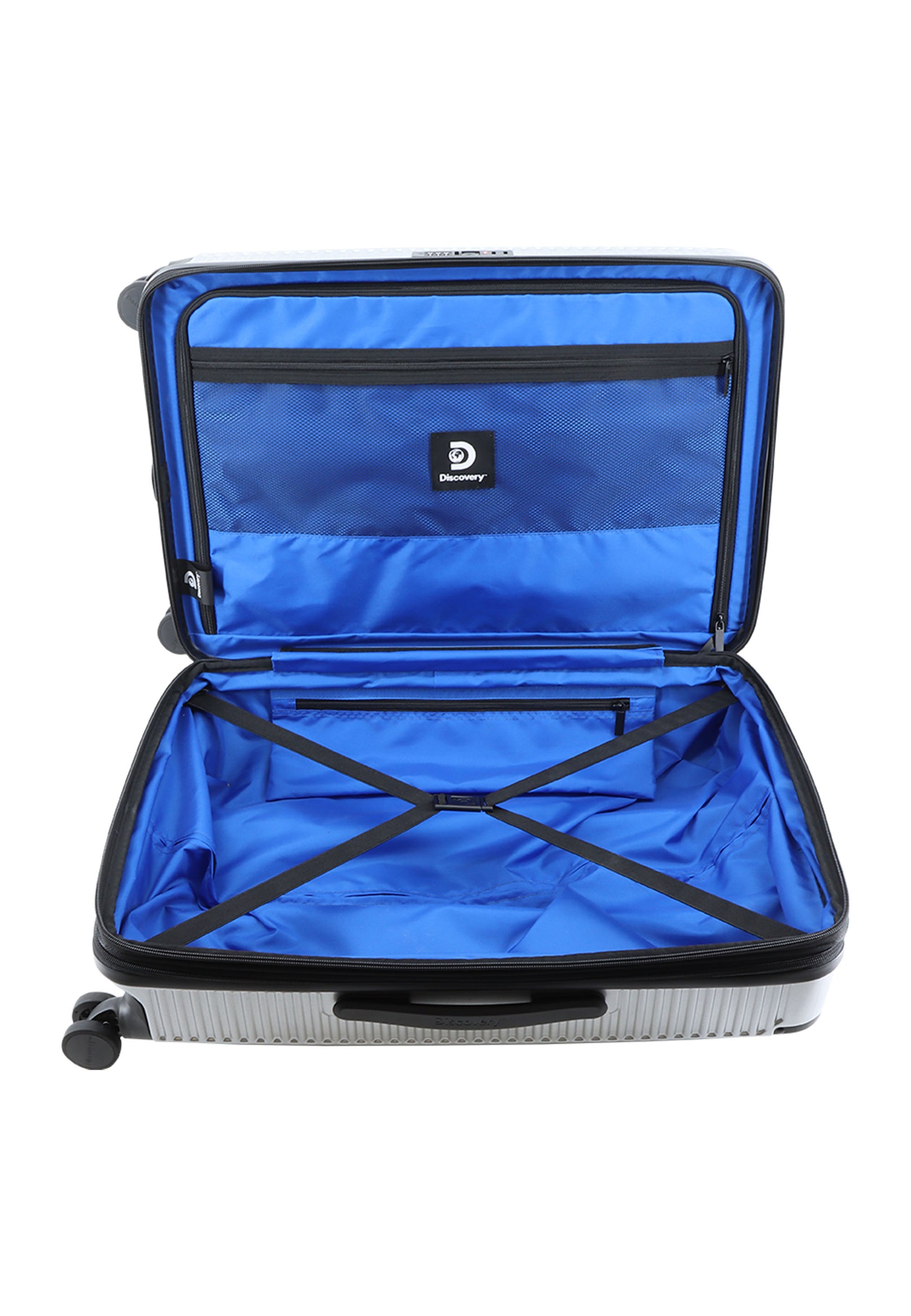 Discovery Crossroad Hartschalenkoffer / Trolley / Reisekoffer Silber