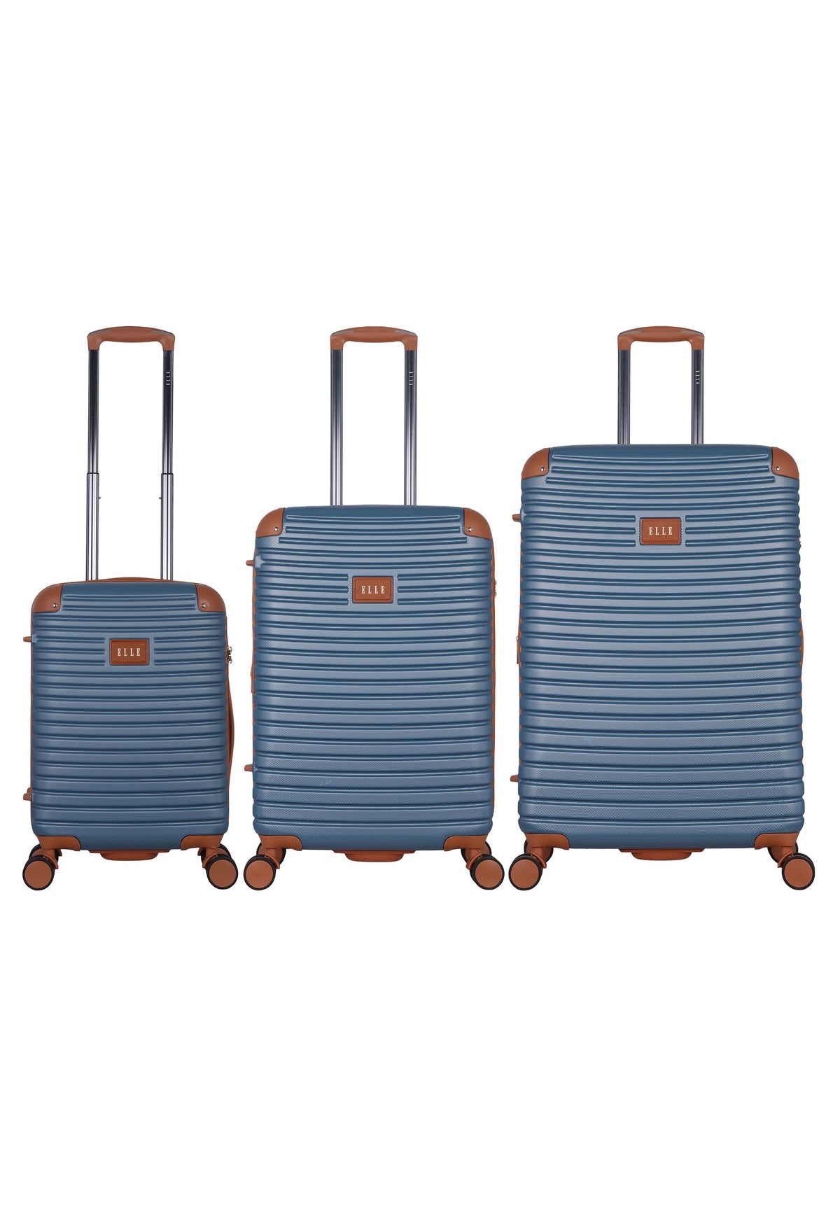 ELLE Glam Hartschalen-Kofferset 3-teilig - S/M/L - Blau – Produktansicht 1