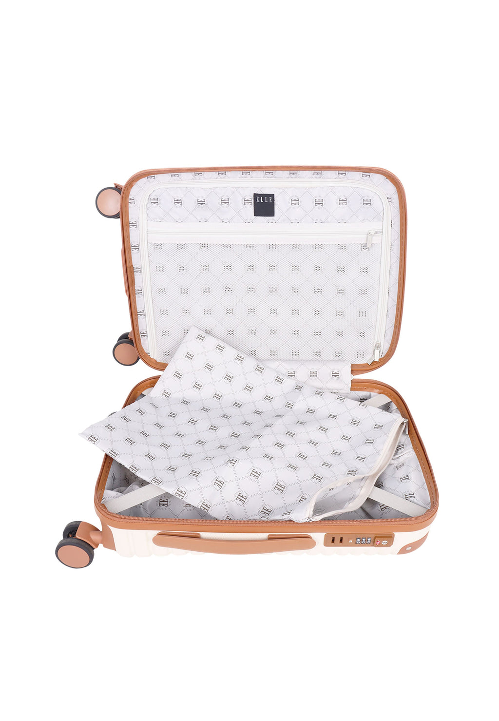 ELLE Glam Hartschalen-Handgepäckkoffer 57 cm - Small - Crème – Produktansicht 11