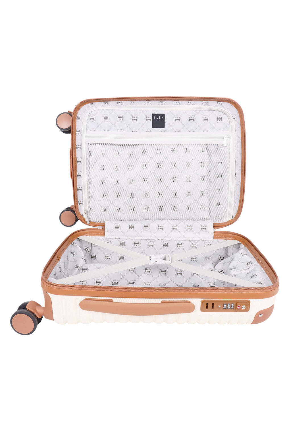 ELLE Glam Hartschalen-Handgepäckkoffer 57 cm - Small - Crème – Produktansicht 9