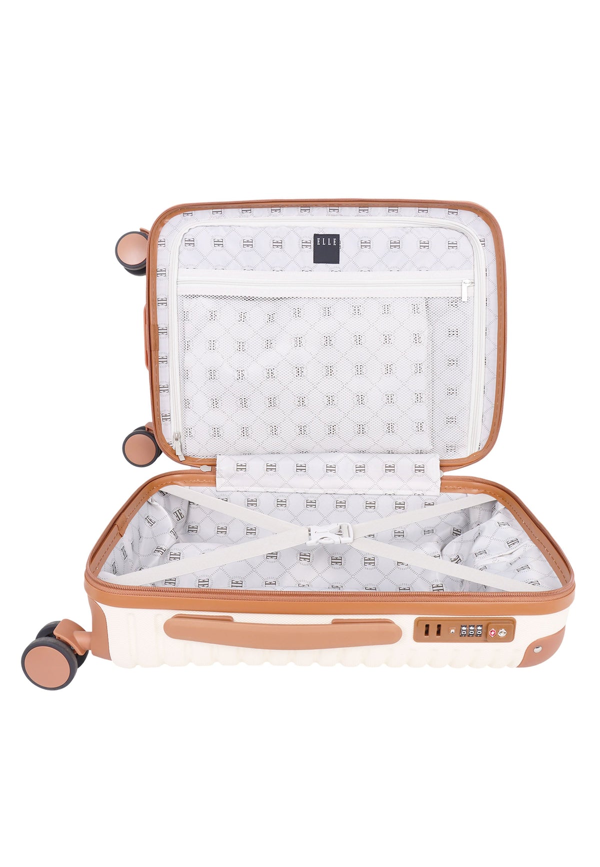 ELLE Glam Hartschalen-Handgepäckkoffer 57 cm - Small - Crème – Produktansicht 9