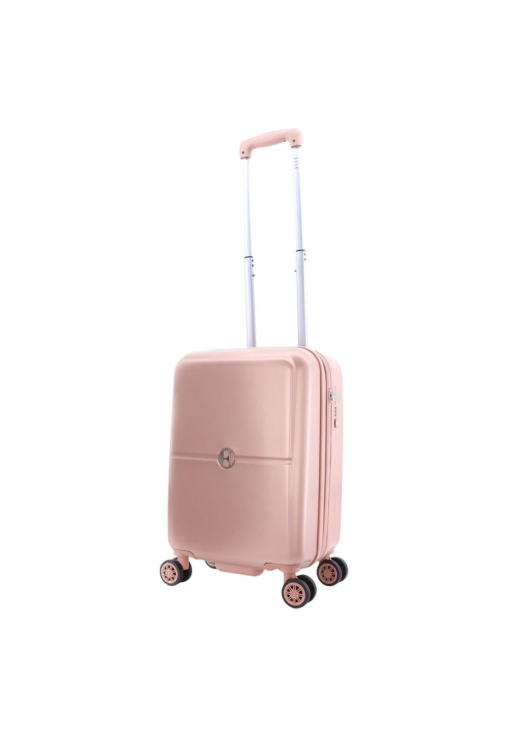 ELLE - Chic Handgepäck Hartschalenkoffer / Trolley / Reisekoffer - 54 cm - (Small) - Roségold