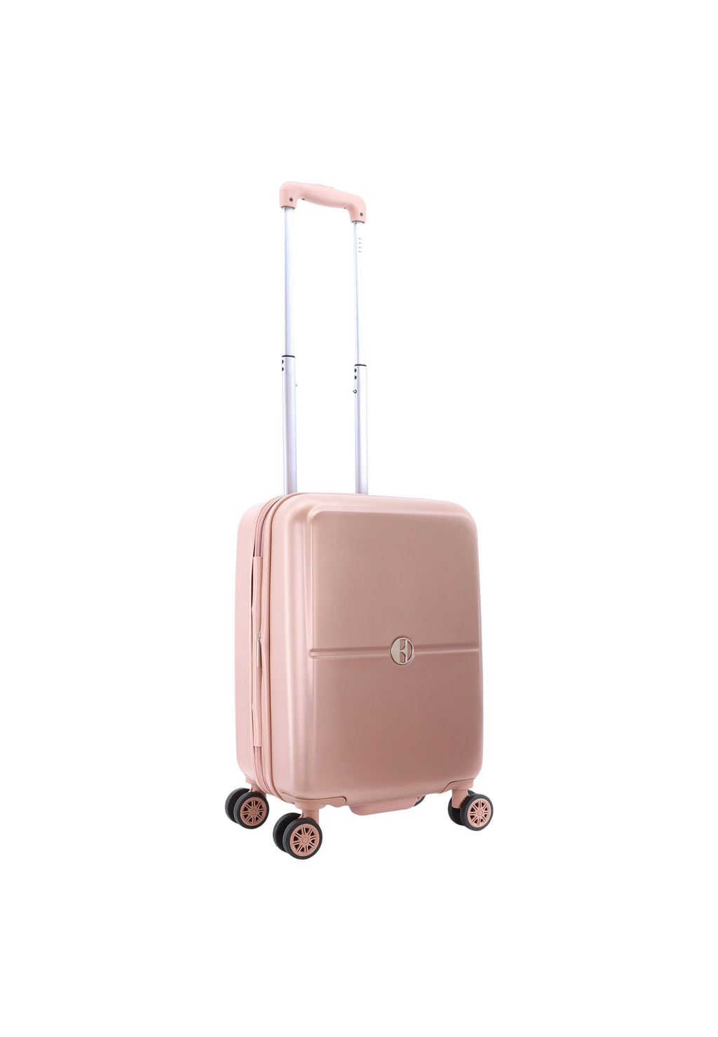 ELLE - Chic Handgepäck Hartschalenkoffer / Trolley / Reisekoffer - 54 cm - (Small) - Roségold