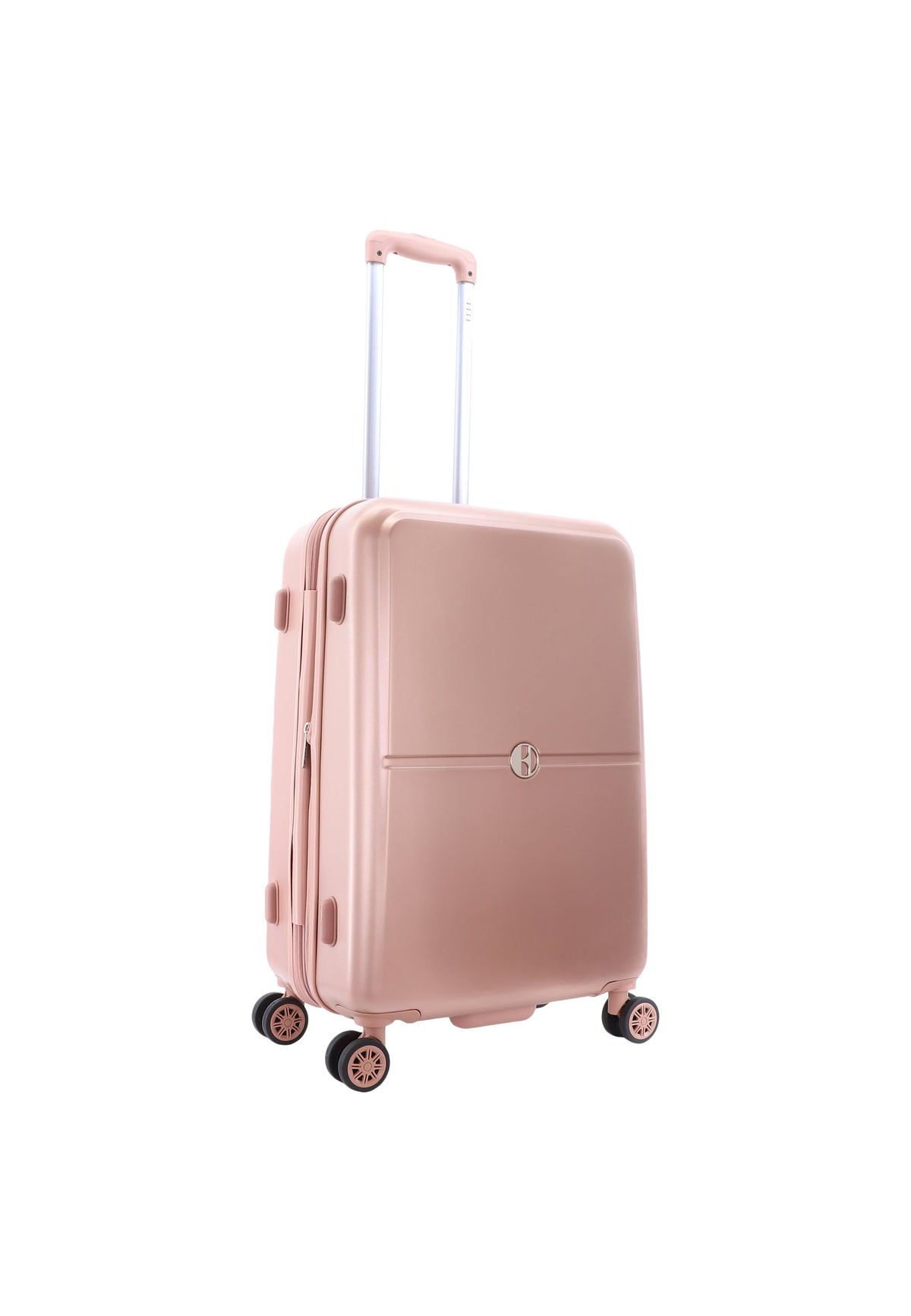 ELLE - Chic Hartschalenkoffer / Trolley / Reisekoffer - 65 cm - (Medium) - Roségold