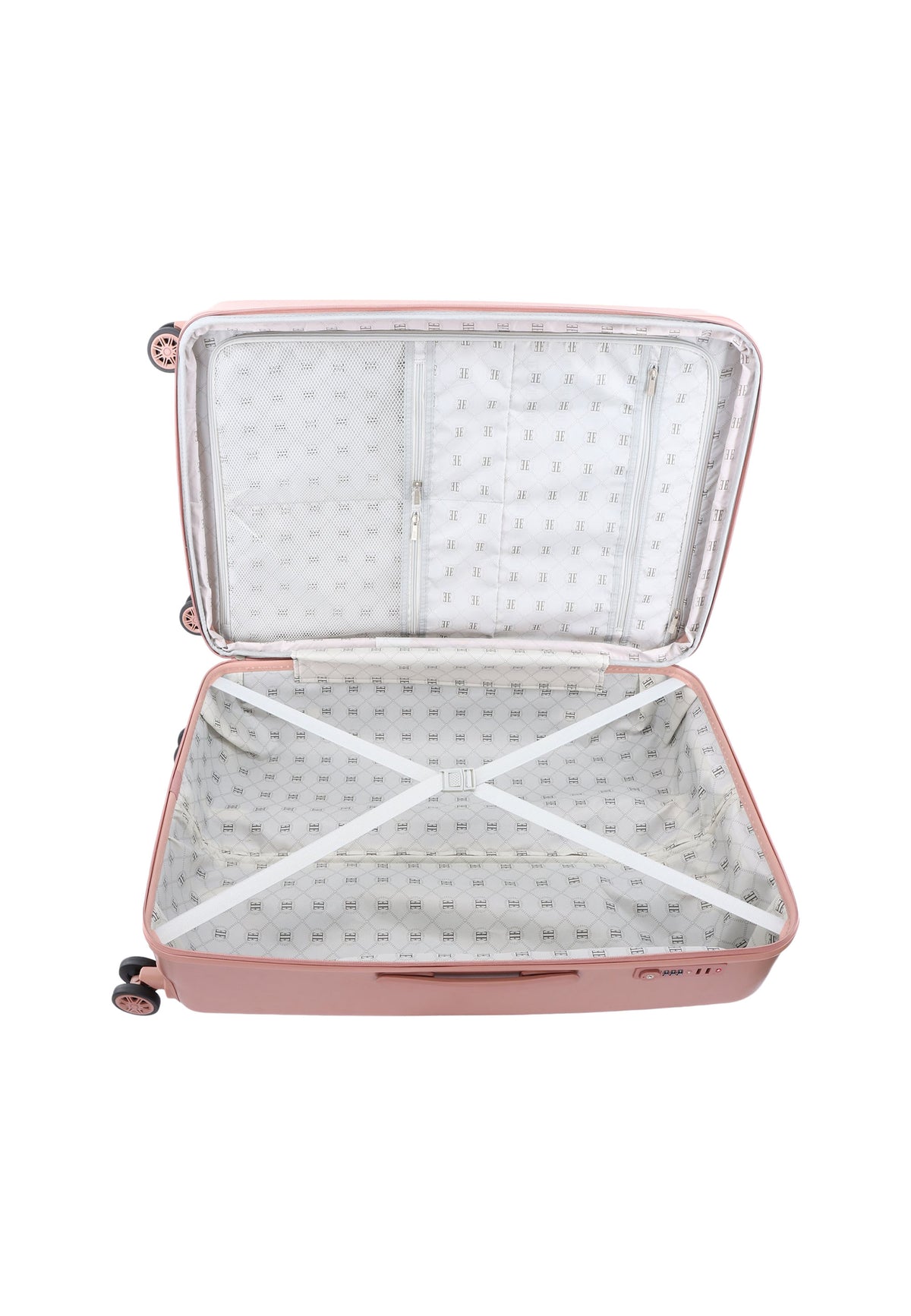 ELLE - Chic Hartschalen-Kofferset / Trolley-Set / Reisekofferset - (S/M/L) Roségold