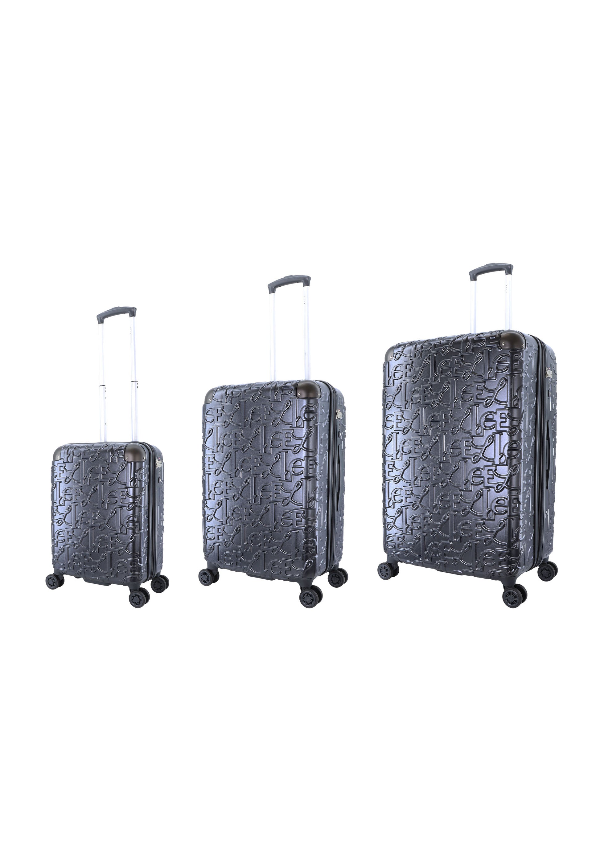 ELLE - Alors Hartschalen-Kofferset / Trolley-Set / Reisekofferset - (S/M/L) Anthrazit