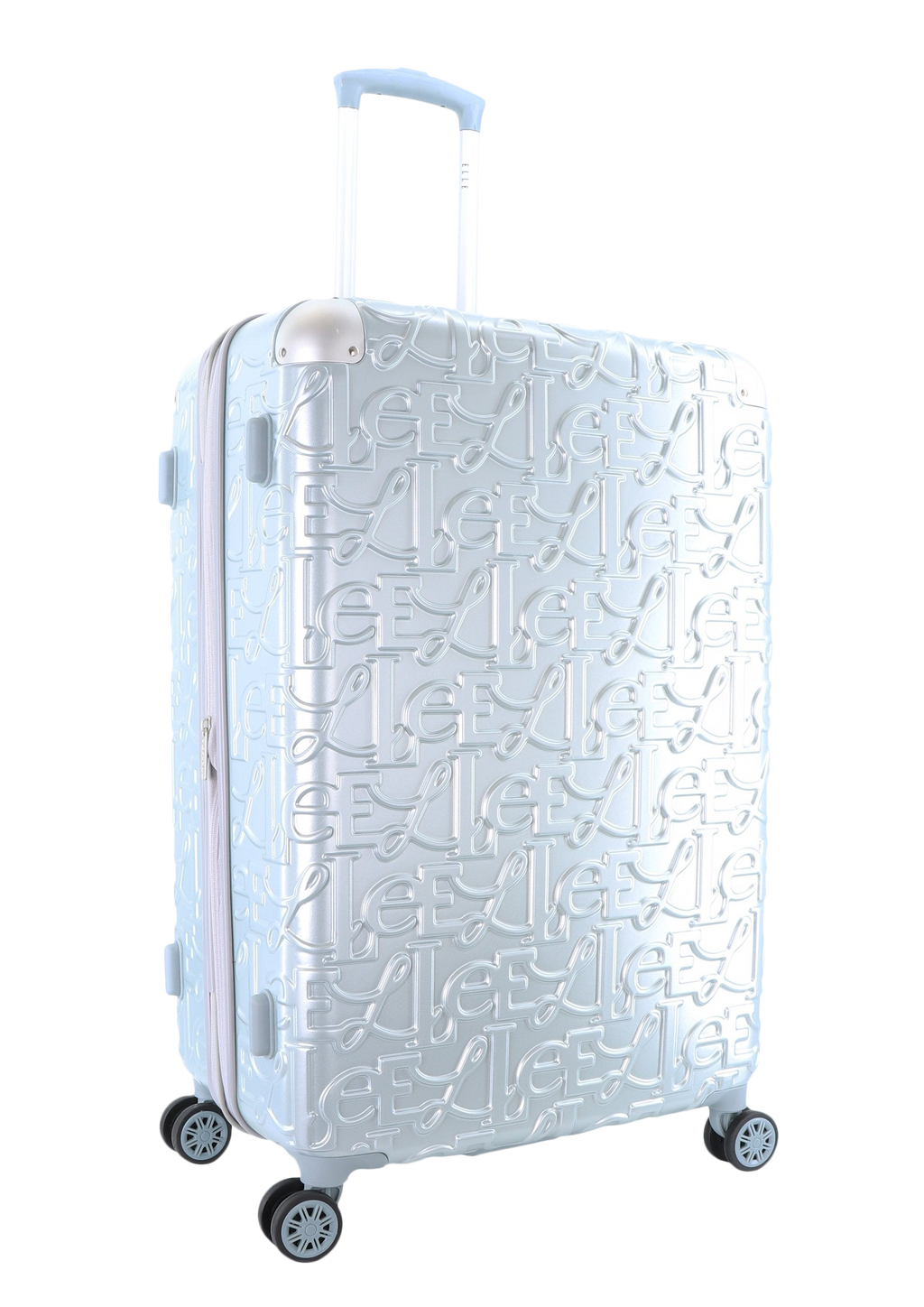 ELLE - Alors Hartschalen-Kofferset / Trolley-Set / Reisekofferset - (S/M/L) Silber
