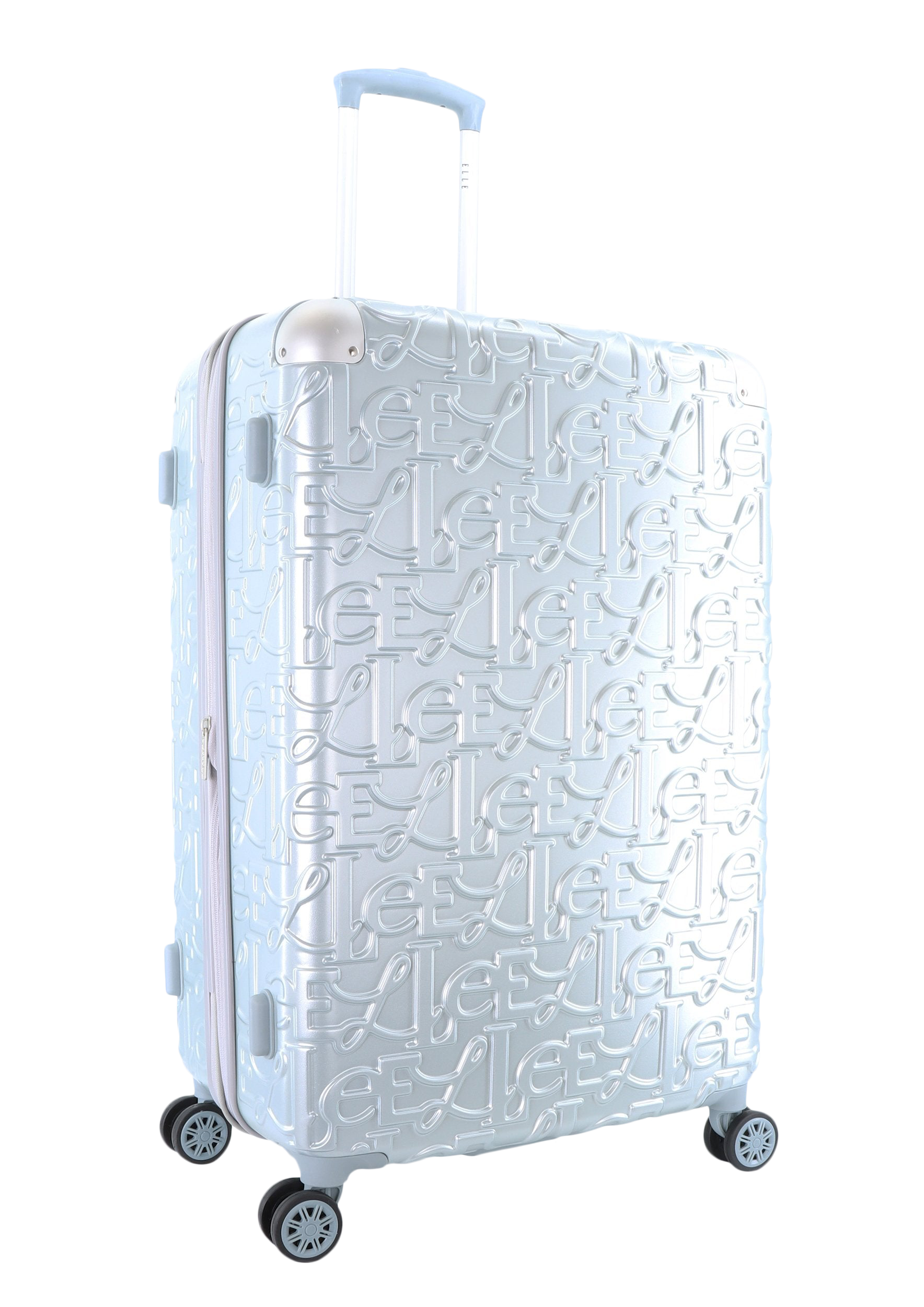ELLE - Alors Hartschalen-Kofferset / Trolley-Set / Reisekofferset - (S/M/L) Silber