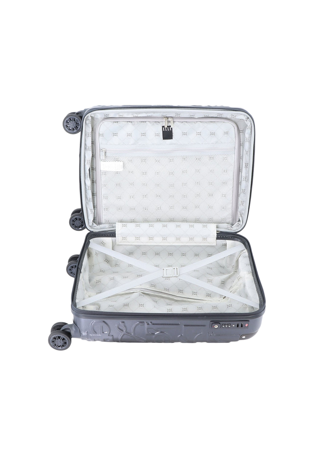 ELLE - Alors Handgepäck Hartschalenkoffer / Trolley / Reisekoffer - 49 cm - (Small) - Anthrazit