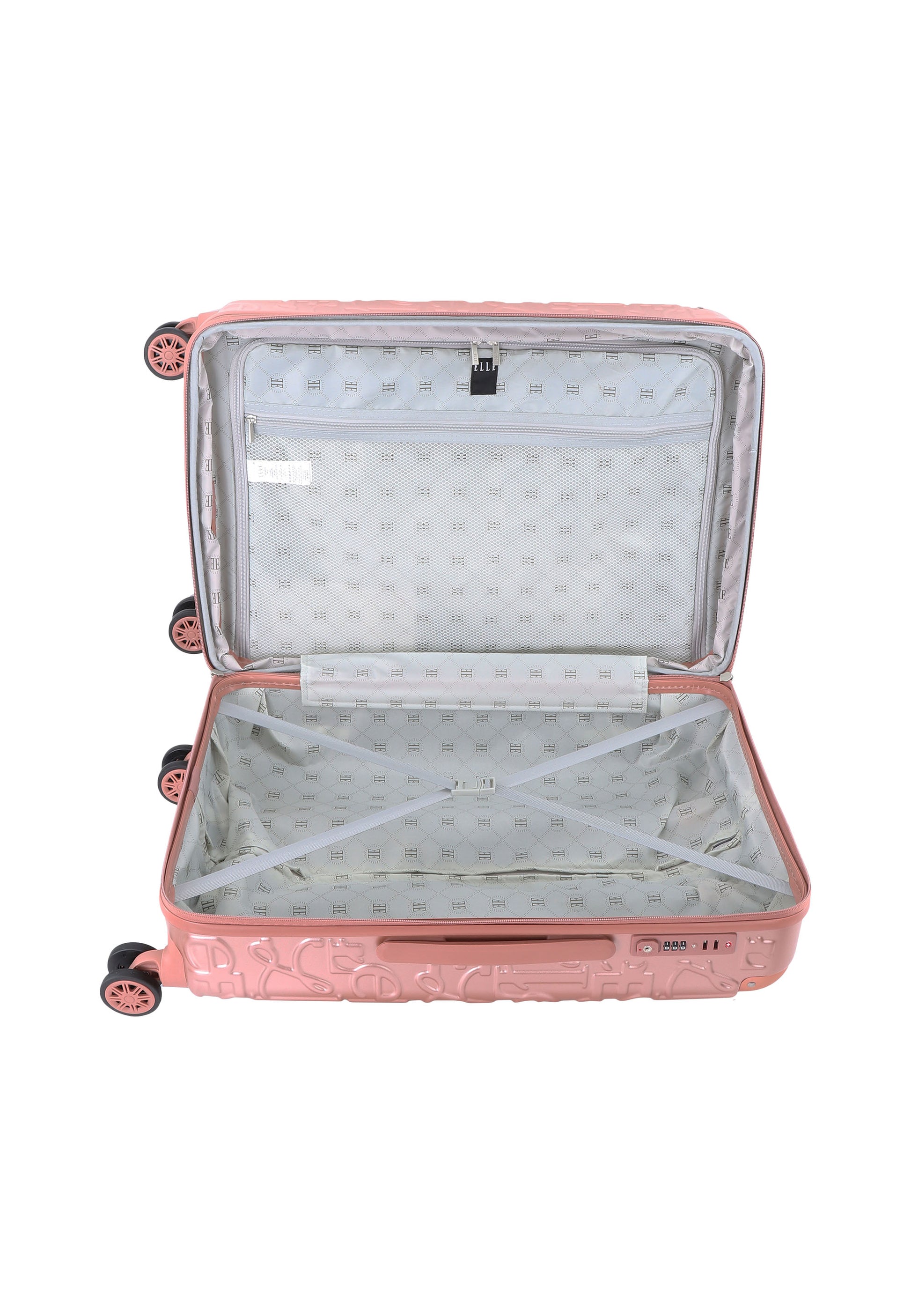 ELLE - Alors Hartschalenkoffer / Trolley / Reisekoffer - 60 cm - (Medium) - Roségold