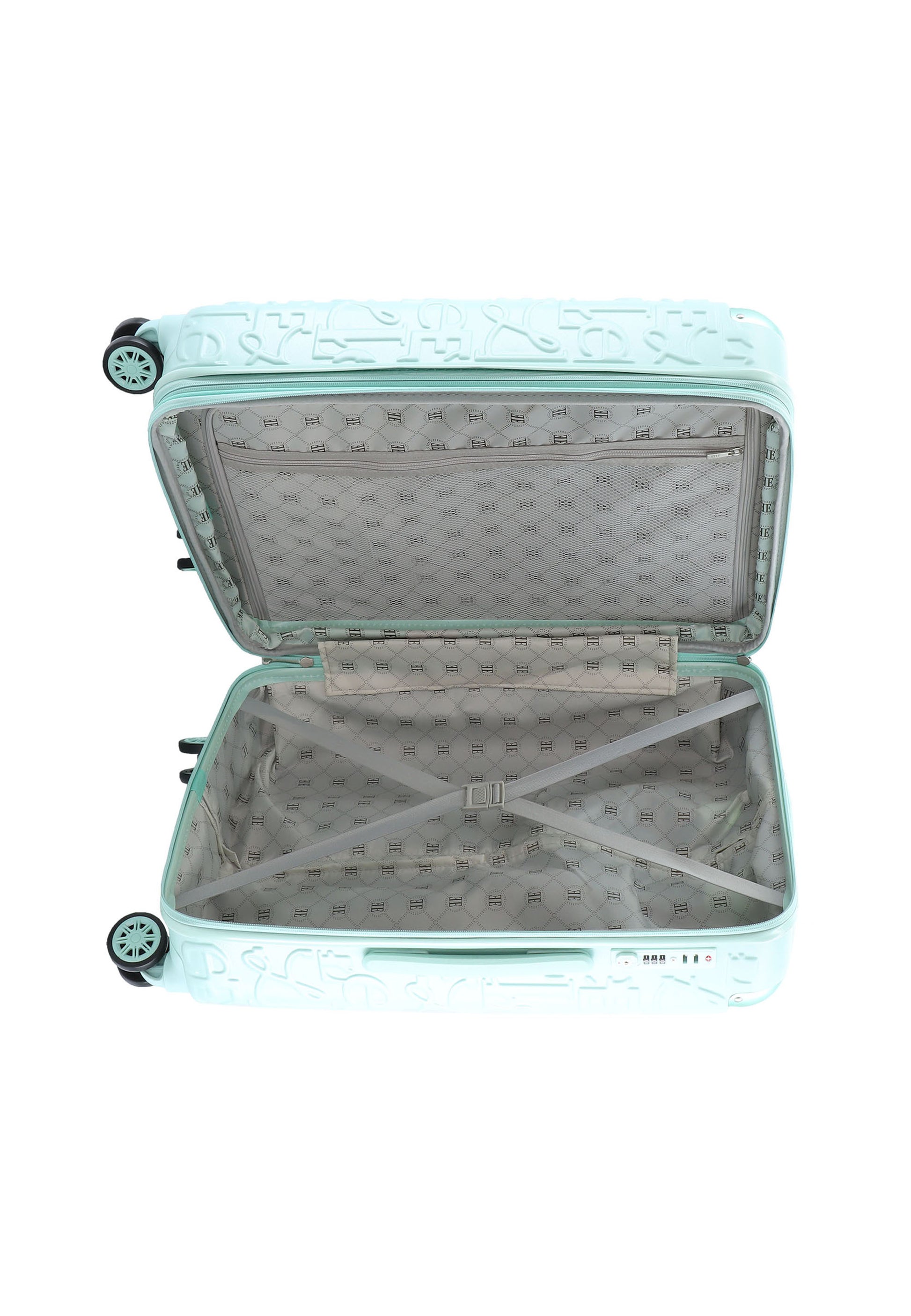 ELLE - Alors Hartschalenkoffer / Trolley / Reisekoffer - 60 cm - (Medium) - Minzgrün