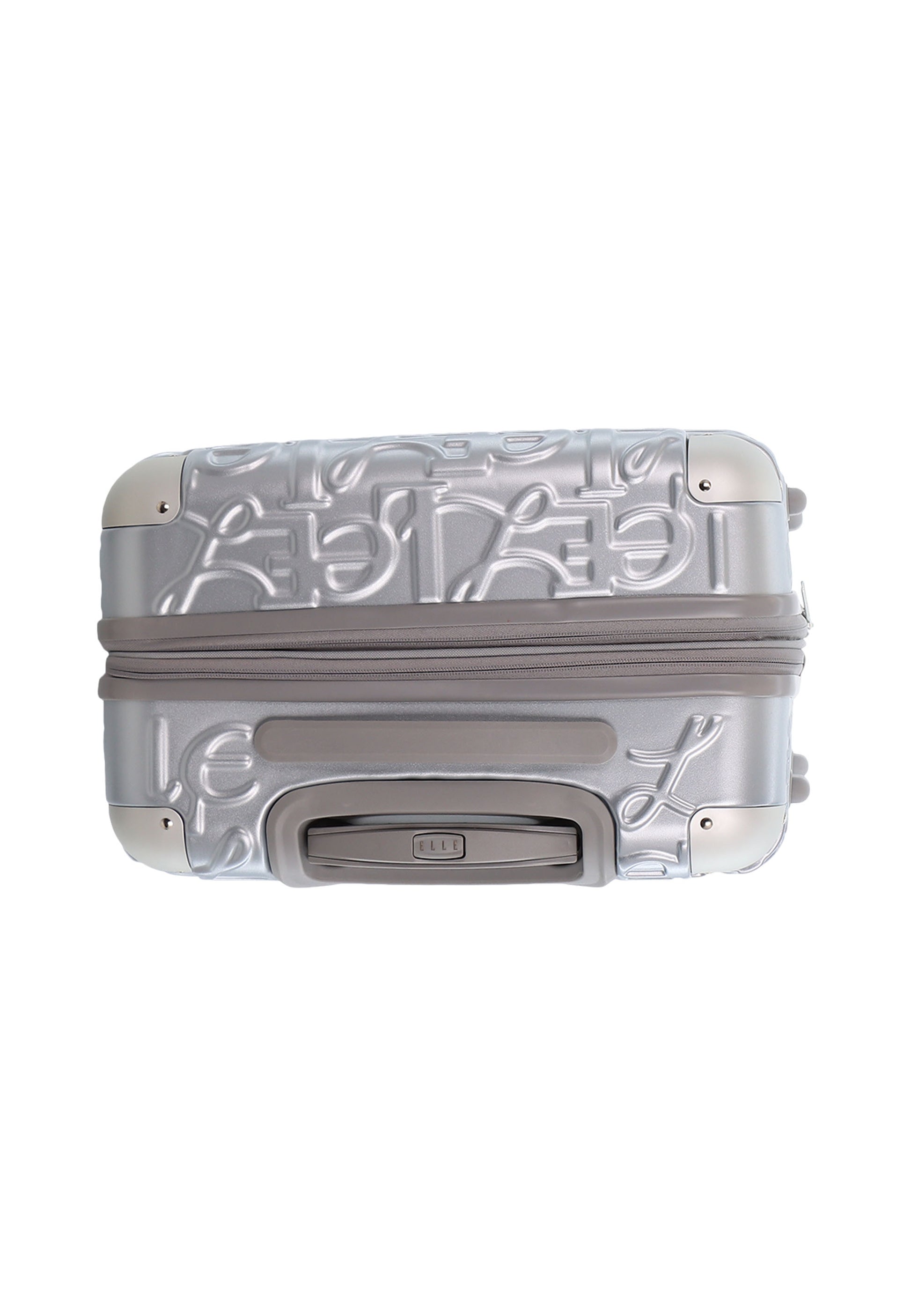 ELLE - Alors Hartschalenkoffer / Trolley / Reisekoffer - 60 cm - (Medium) - Silber