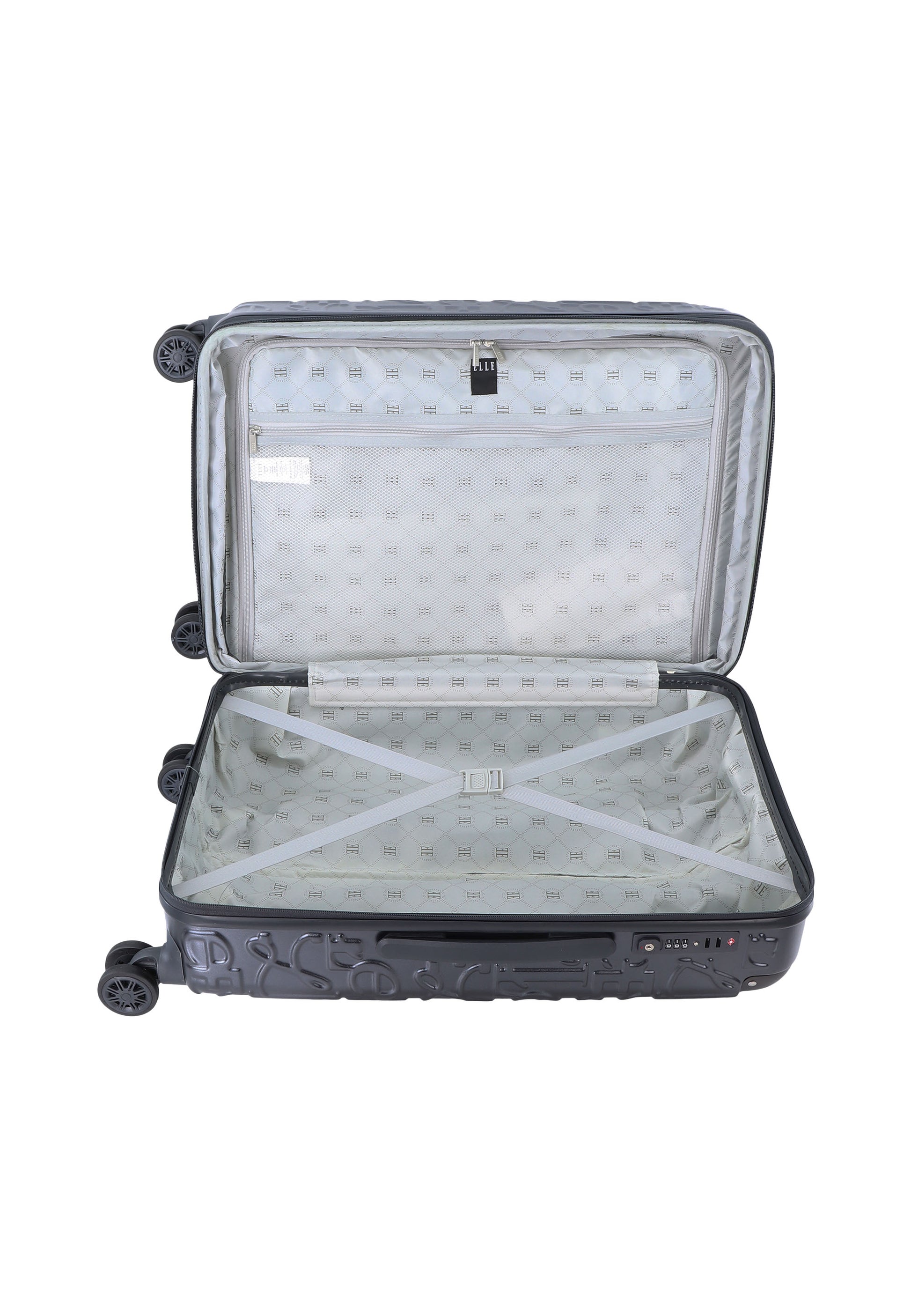 ELLE - Alors Hartschalenkoffer / Trolley / Reisekoffer - 60 cm - (Medium) - Anthrazit