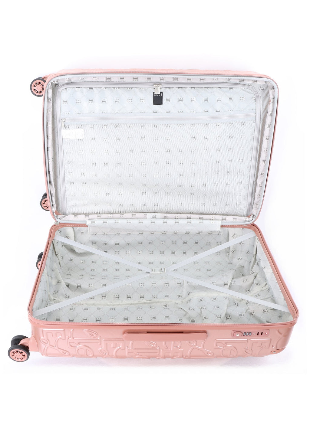 ELLE - Alors Hartschalen-Kofferset / Trolley-Set / Reisekofferset - (S/M/L) Roségold