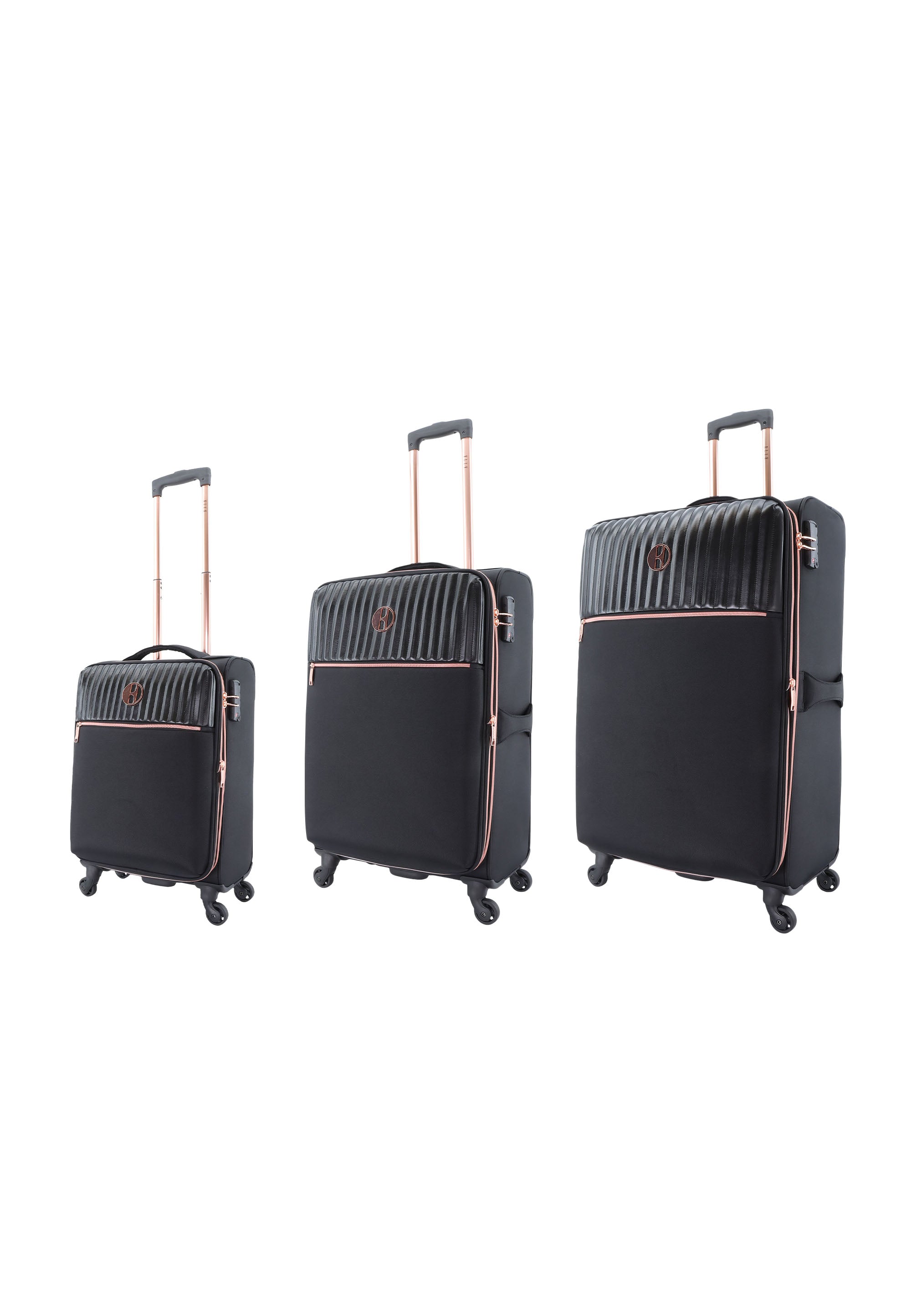 ELLE Giant Stoffkoffer-Kofferset / Trolley-Set / Reisekofferset - (S/M/L)