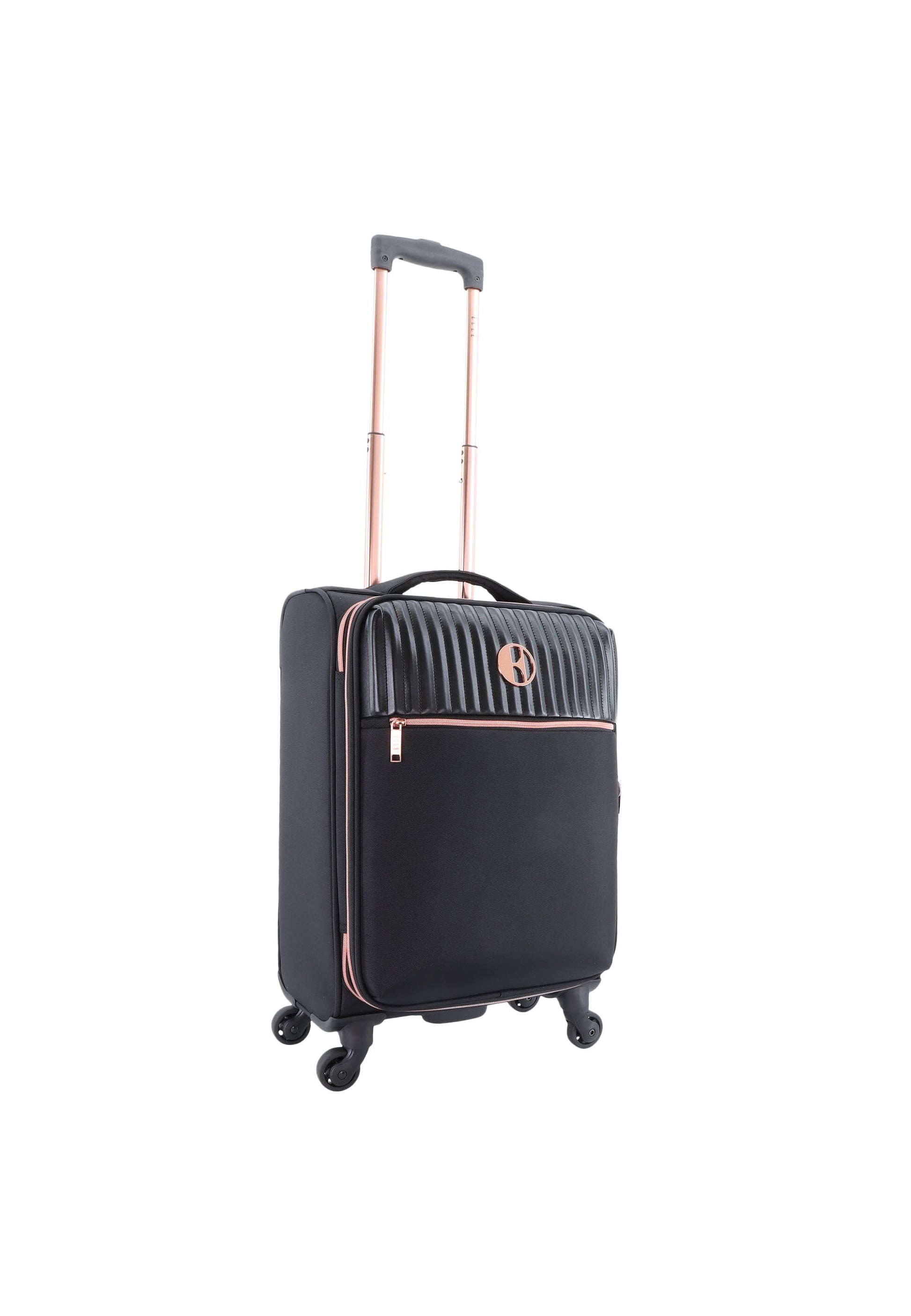 ELLE - Giant Handgepäck Weichschalenkoffer / Trolley / Reisekoffer - 55 cm - (Small) - Schwarz