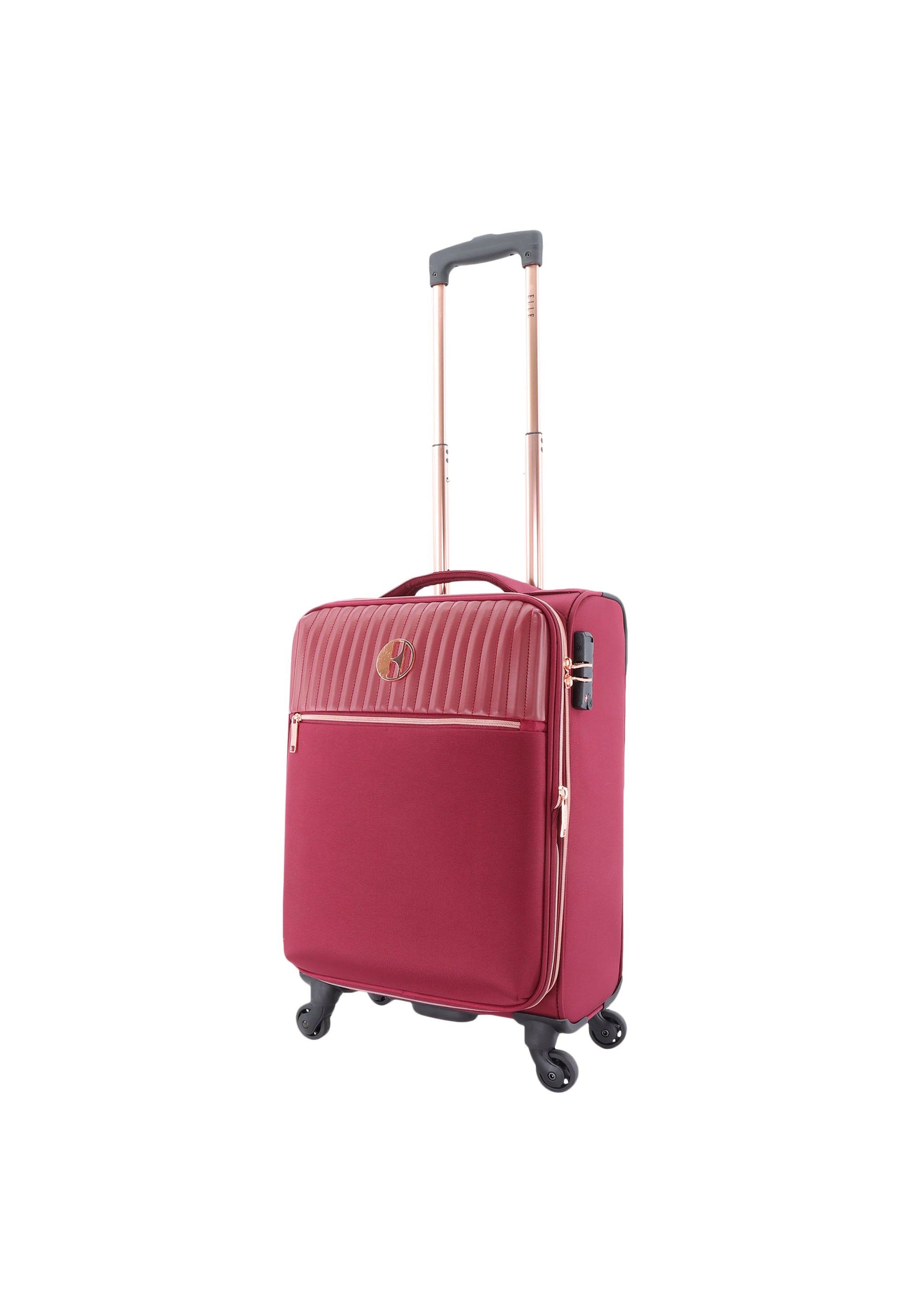 ELLE - Giant Handgepäck Weichschalenkoffer / Trolley / Reisekoffer - 55 cm - (Small) - Rot