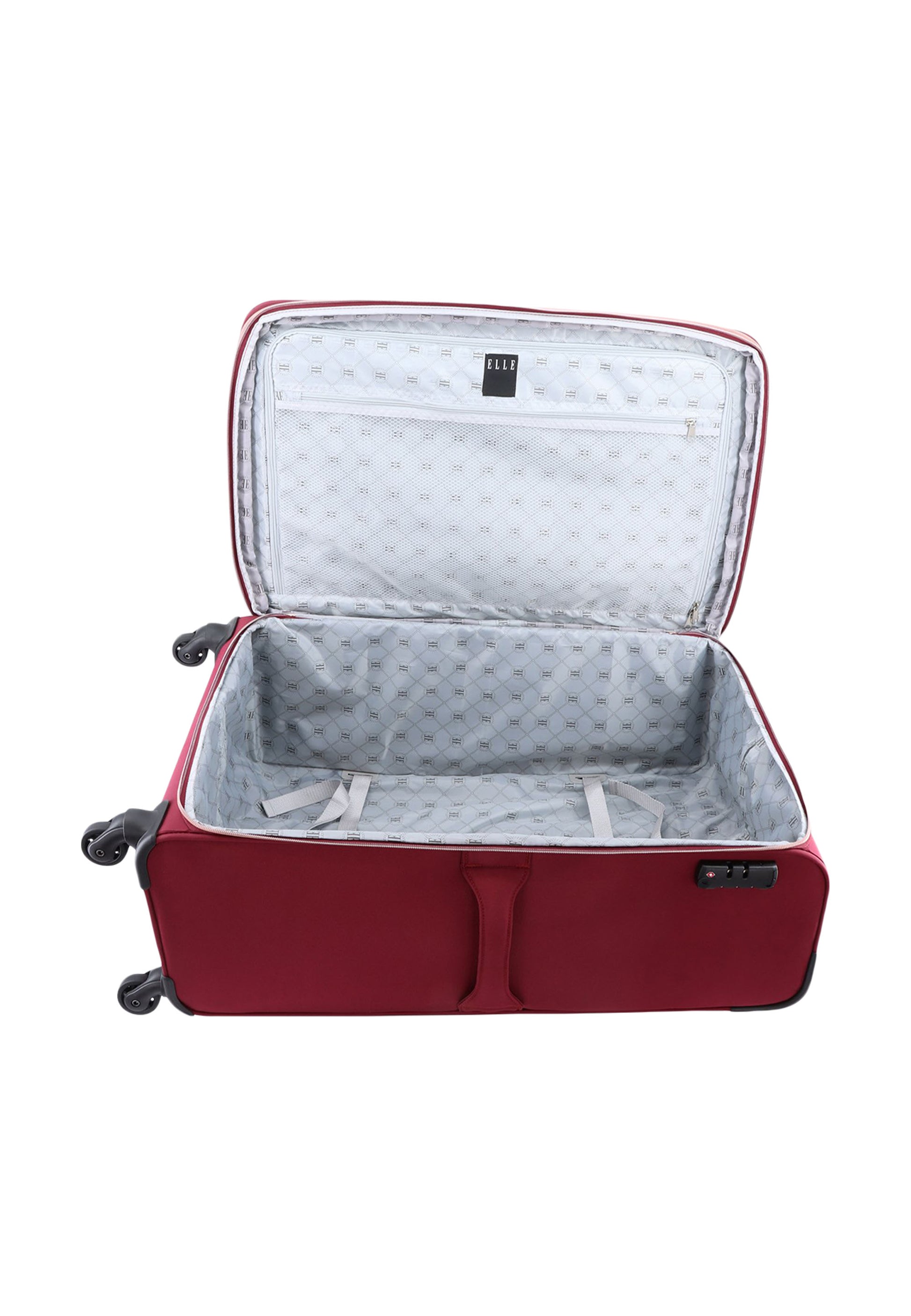 ELLE - Giant Weichschalenkoffer / Trolley / Reisekoffer - 65 cm - (Medium) - Rot