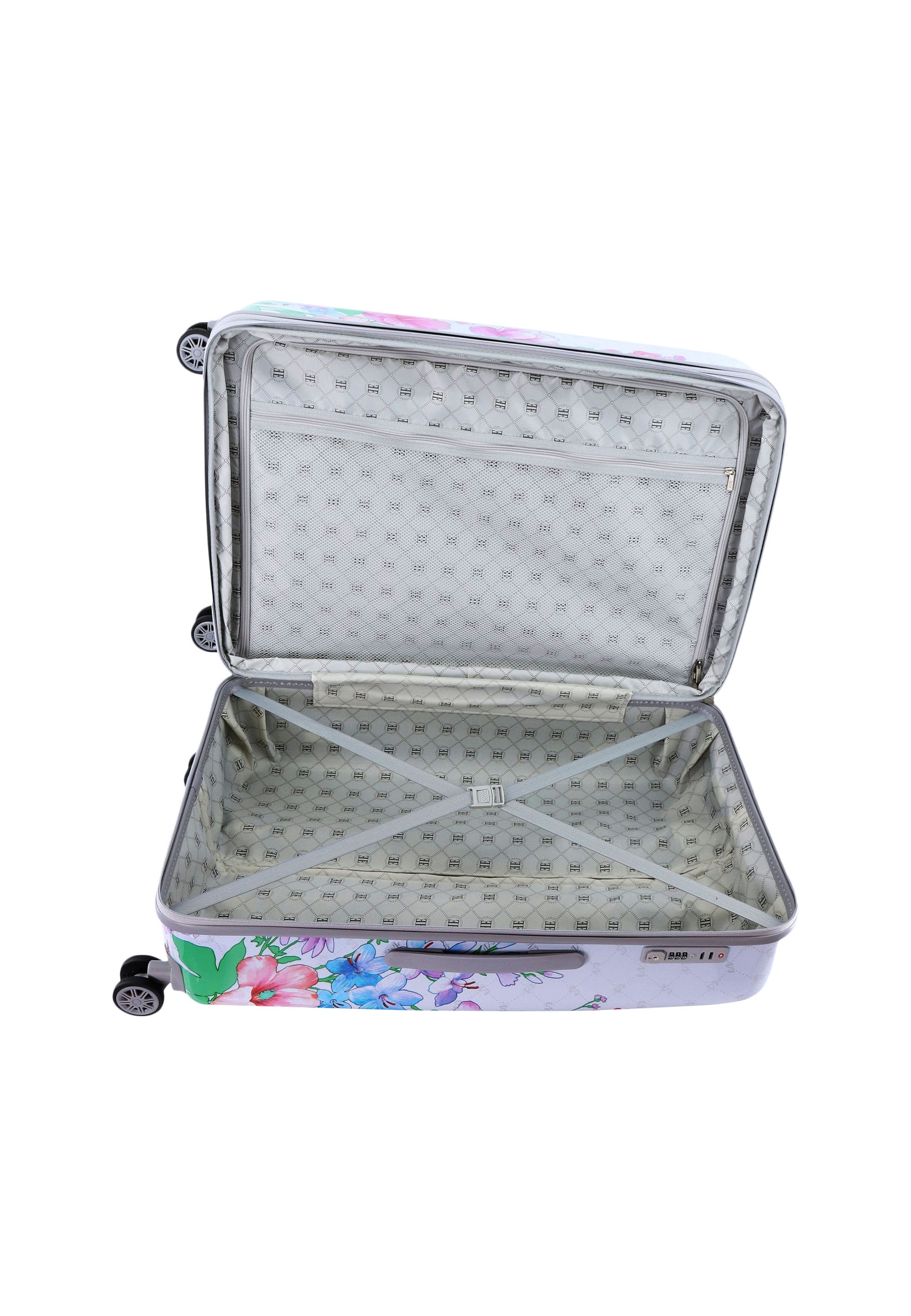 ELLE - Bouquet Hartschalen-Kofferset / Trolley-Set / Reisekofferset - (S/M/L) Weiß