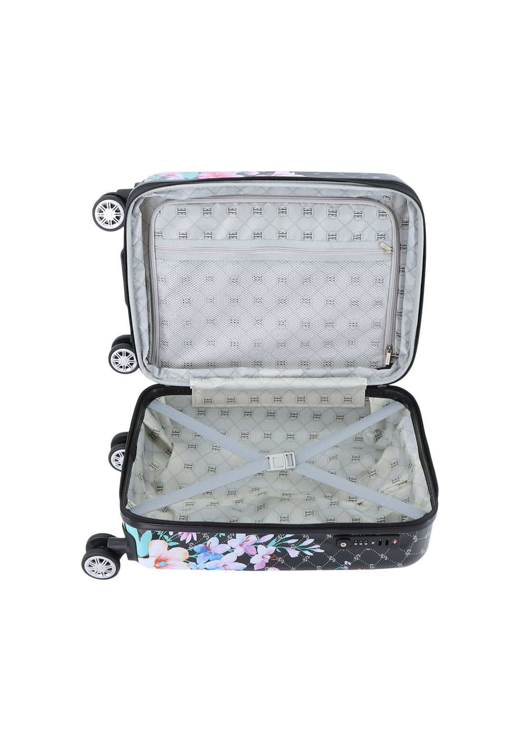 ELLE - Bouquet Handgepäck Hartschalenkoffer / Trolley / Reisekoffer - 55 cm - (Small) - Schwarz