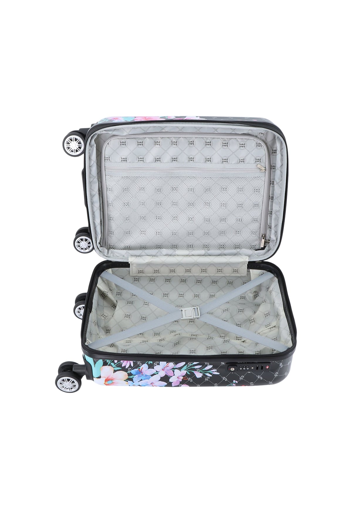 ELLE - Bouquet Handgepäck Hartschalenkoffer / Trolley / Reisekoffer - 55 cm - (Small) - Schwarz