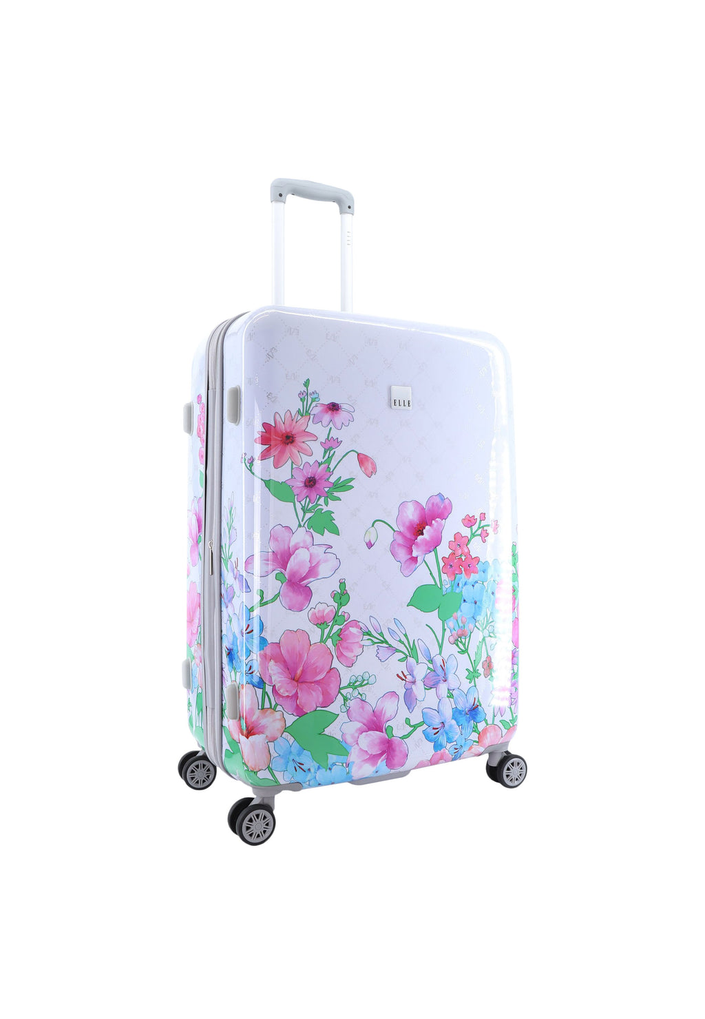 ELLE - Bouquet Hartschalenkoffer / Trolley / Reisekoffer - 78 cm - (Large) - Weiß