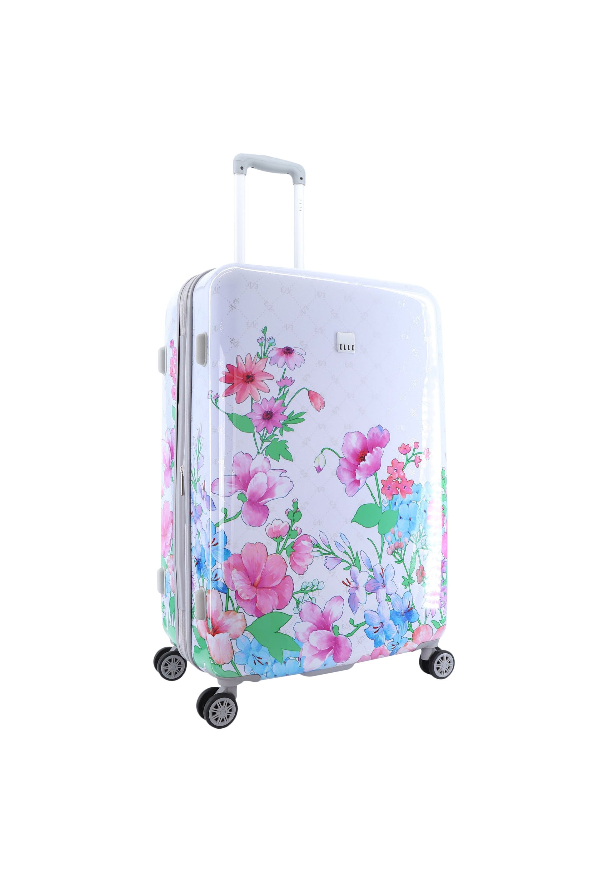 ELLE - Bouquet Hartschalenkoffer / Trolley / Reisekoffer - 78 cm - (Large) - Weiß