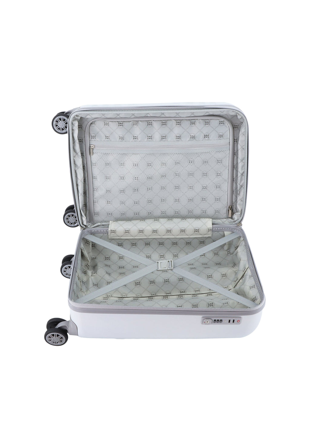 ELLE - Debossed Handgepäck Hartschalenkoffer / Trolley / Reisekoffer - 55 cm - (Small)