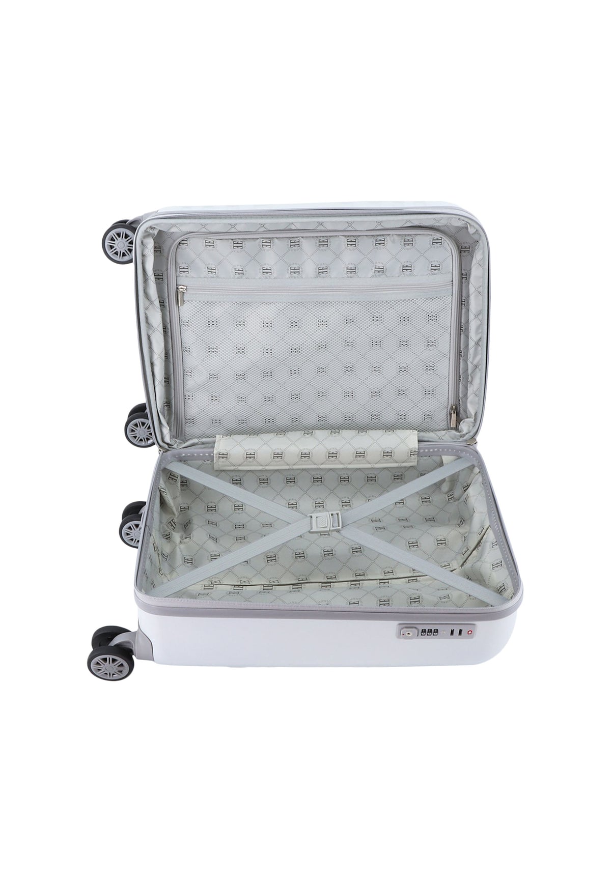 ELLE - Debossed Handgepäck Hartschalenkoffer / Trolley / Reisekoffer - 55 cm - (Small)