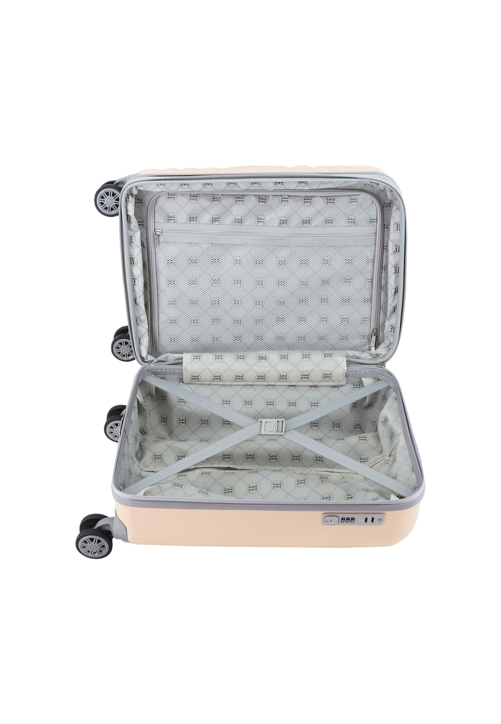 ELLE - Debossed Handgepäck Hartschalenkoffer / Trolley / Reisekoffer - 55 cm - (Small)