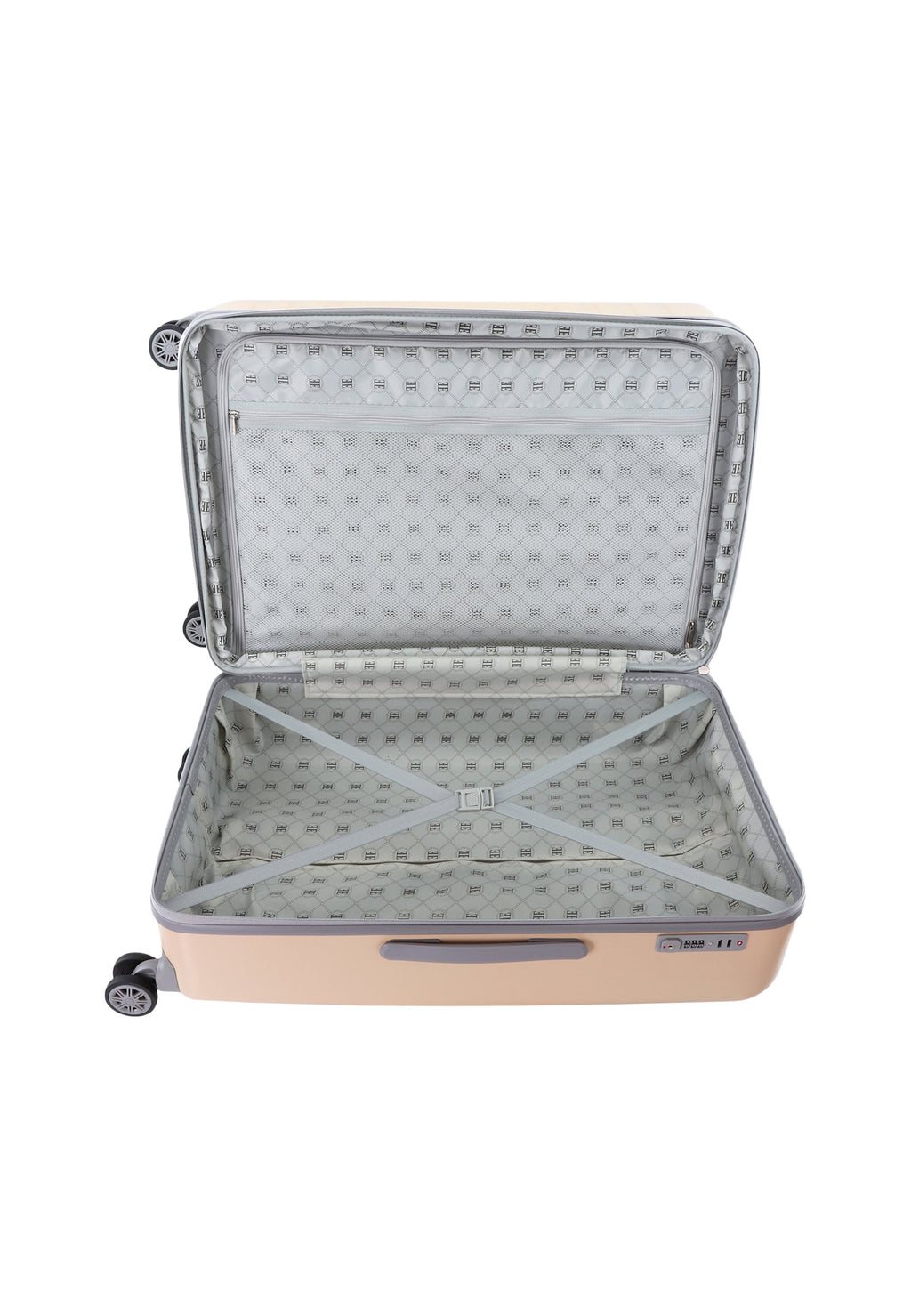 ELLE - Debossed Hartschalenkoffer / Trolley / Reisekoffer - 78 cm - (Large)