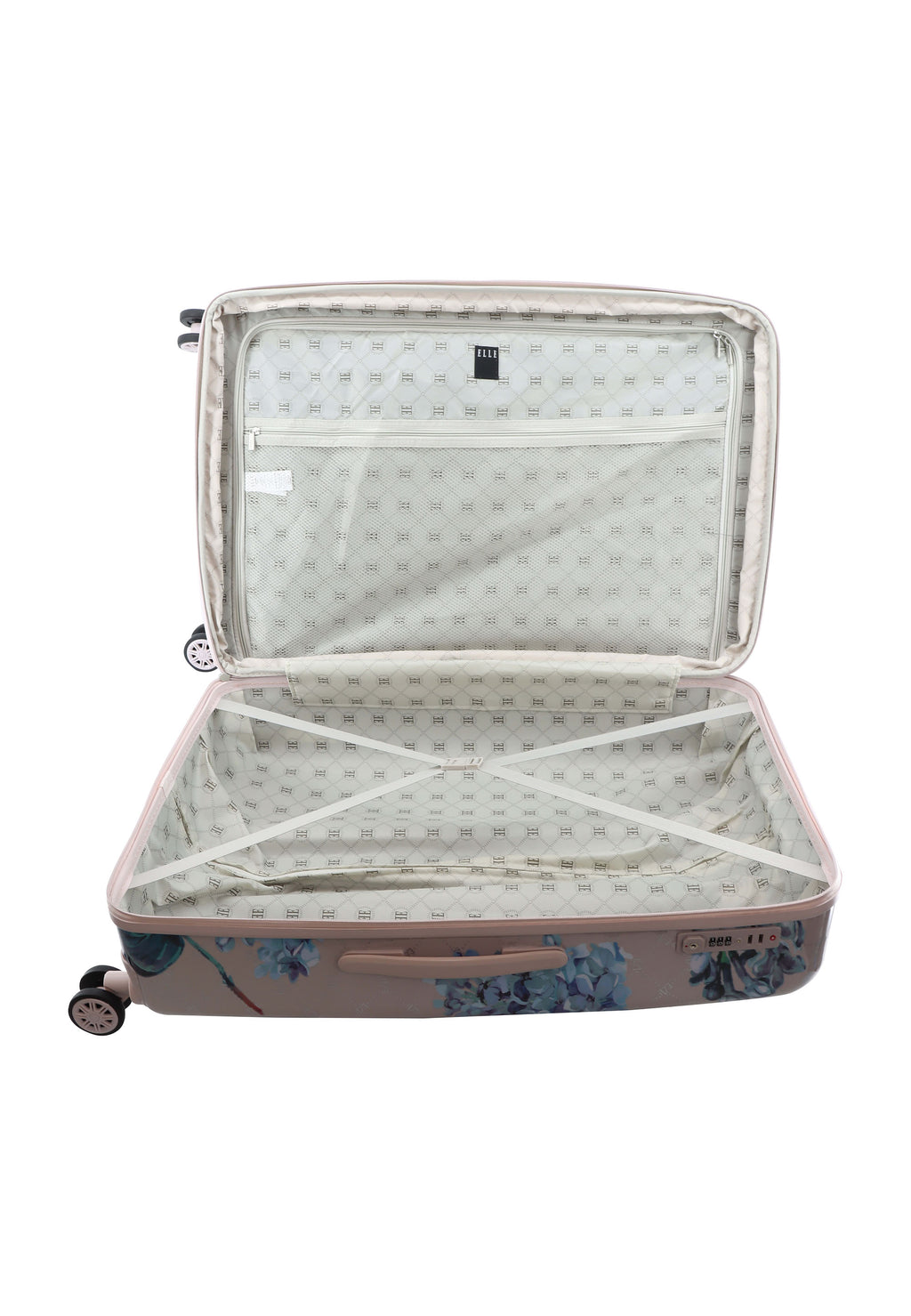 ELLE Floret Hartschalen-Kofferset / Trolley-Set / Reisekofferset - (S/M/L) Lila